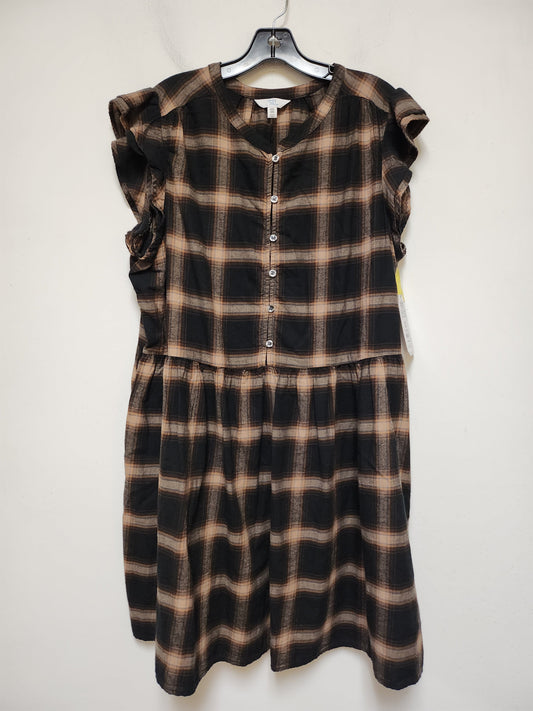 Dress Casual Short By Time And Tru In Plaid Pattern, Size: 2x