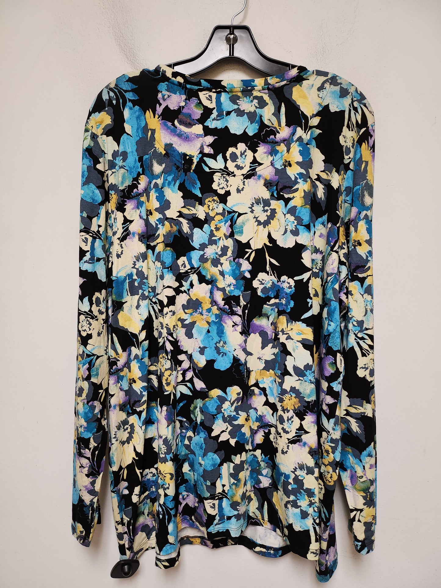 Top Long Sleeve By Chicos In Floral Print, Size: 2x