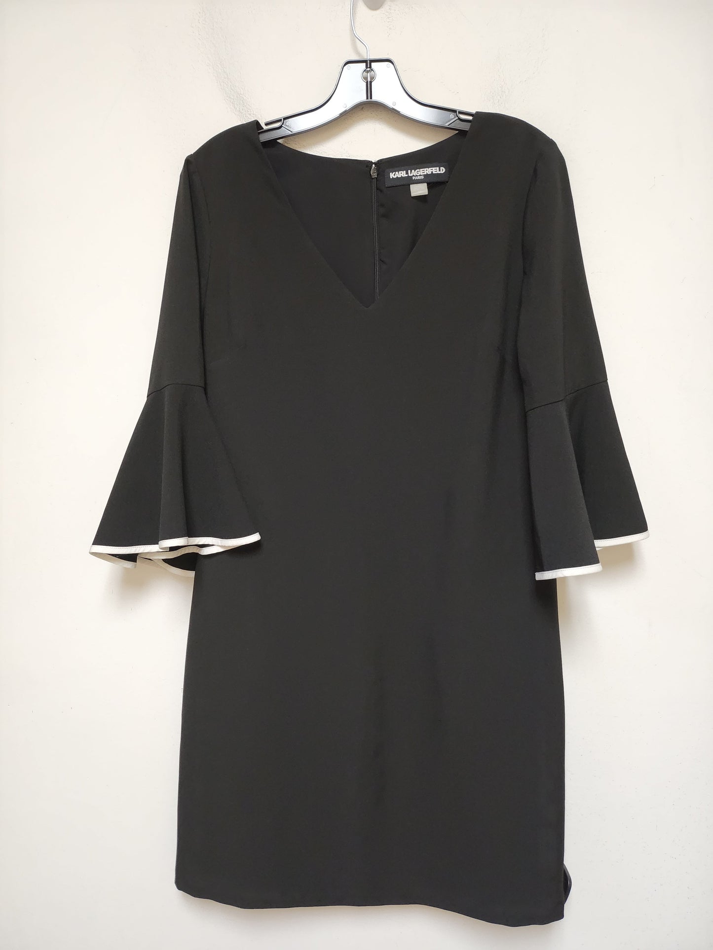 Dress Designer By Karl Lagerfeld In Black & White, Size: M