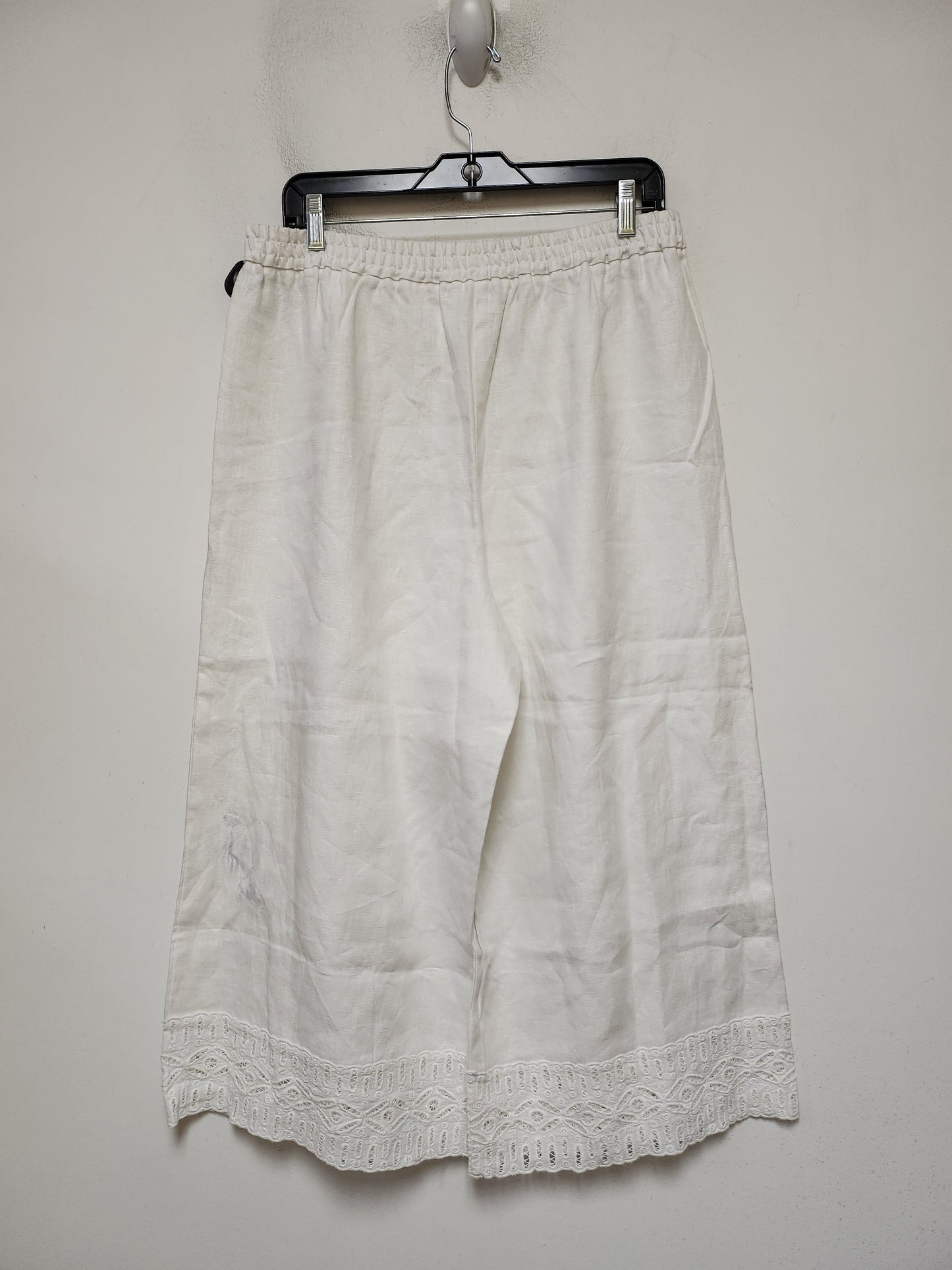 Pants Linen By Michael By Michael Kors In White, Size: 12