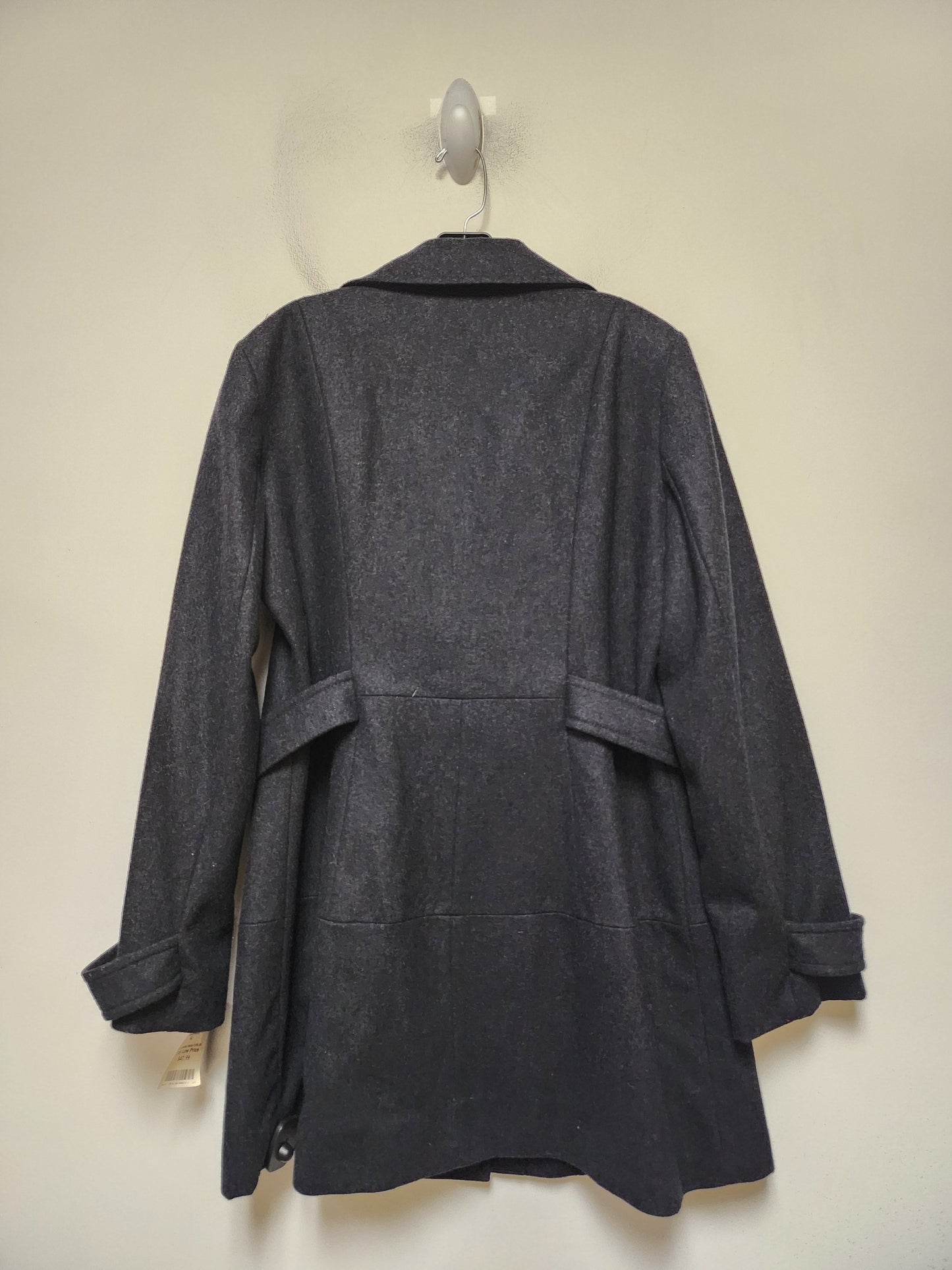 Coat Peacoat By Inc In Grey, Size: Xl