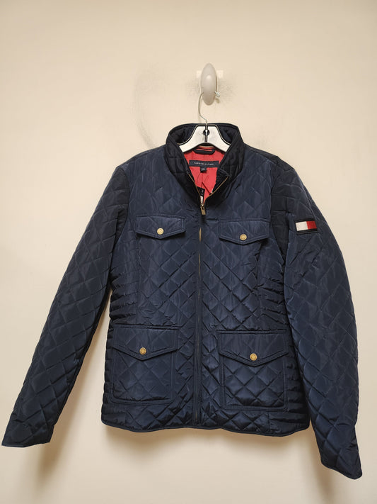 Coat Puffer & Quilted By Tommy Hilfiger In Blue, Size: L