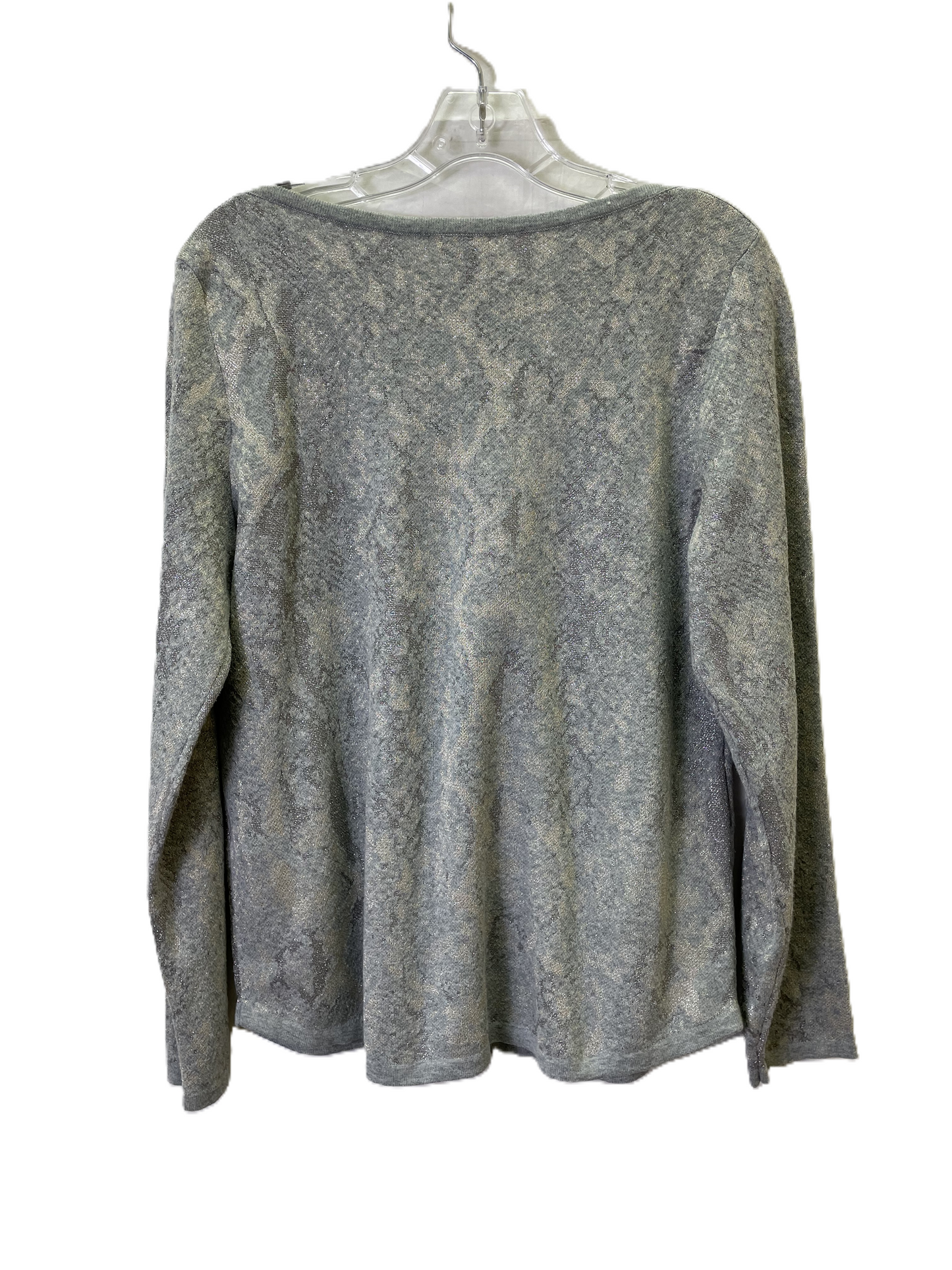 Sweater By Chicos In Grey, Size: M