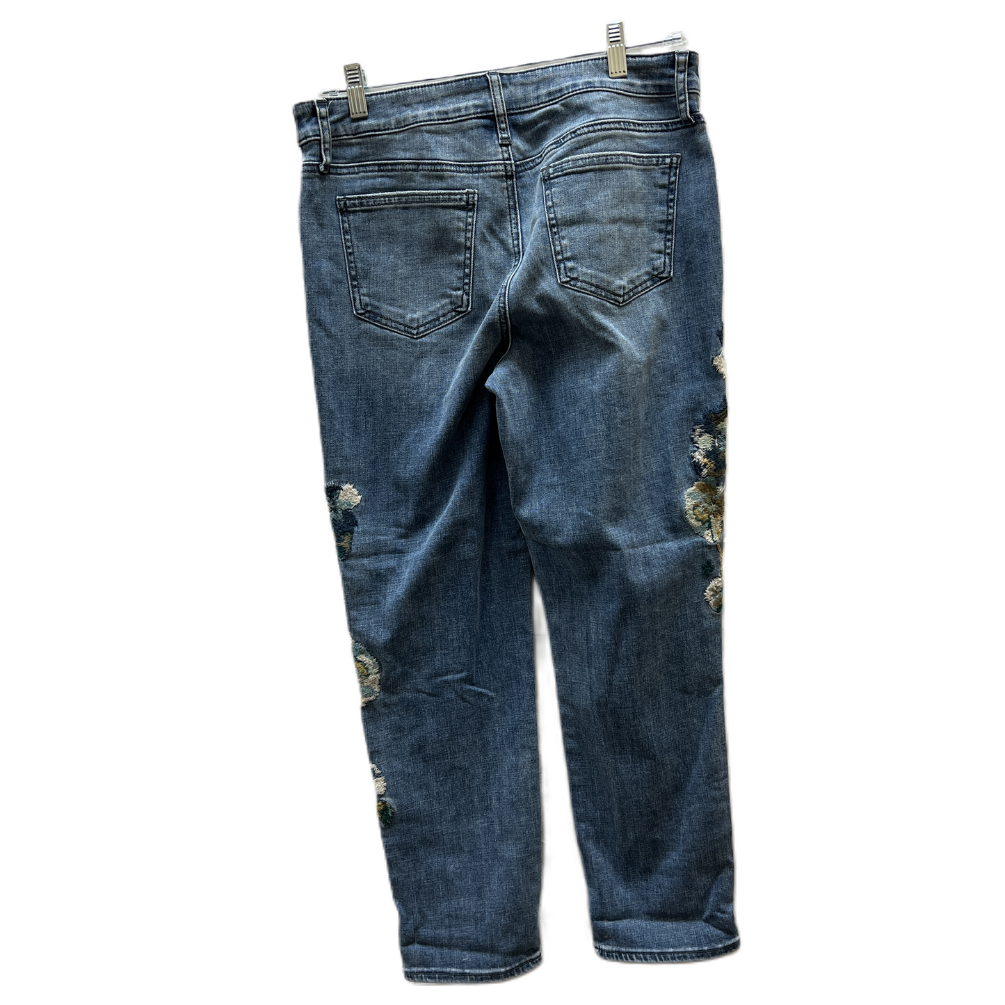 Jeans Straight By Chicos In Blue Denim, Size: 6