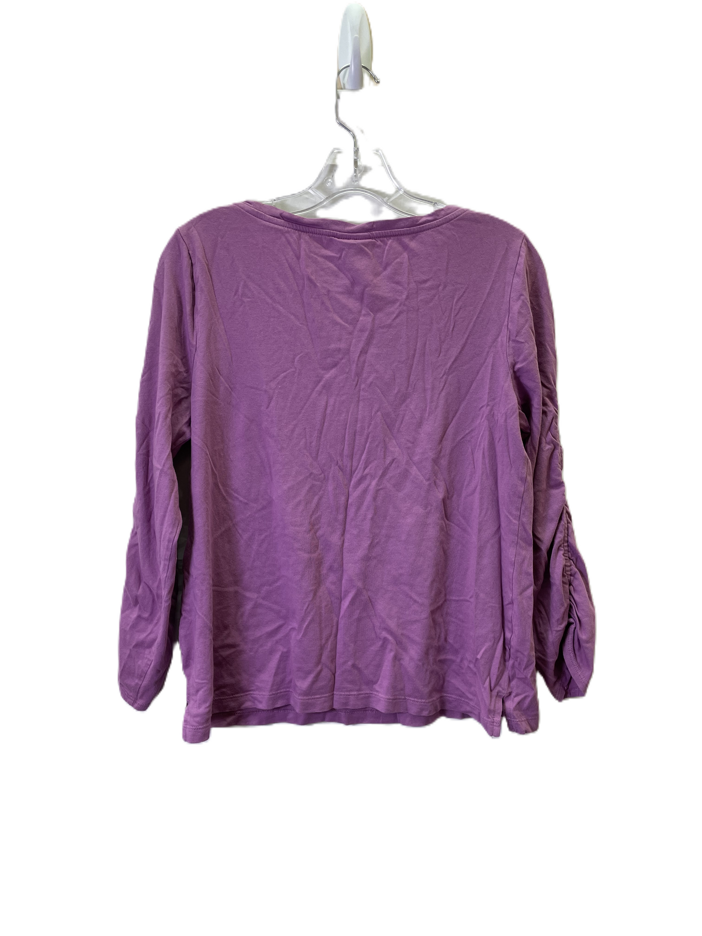 Top Long Sleeve Basic By Chicos In Purple, Size: M