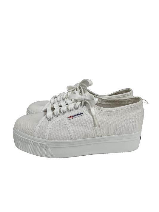 Shoes Sneakers Platform By Superga In White, Size: 8