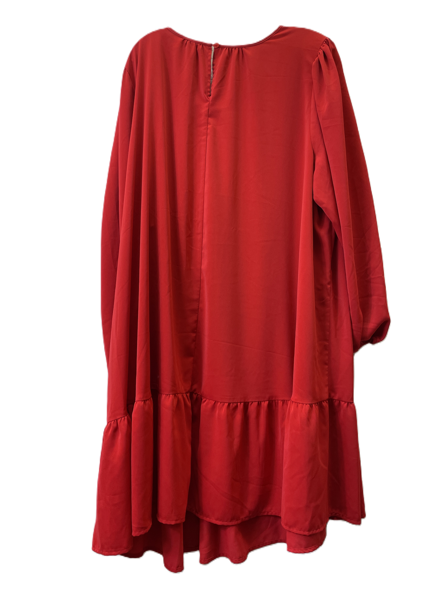 Dress Casual Midi By Ava & Viv In Red, Size: 3x