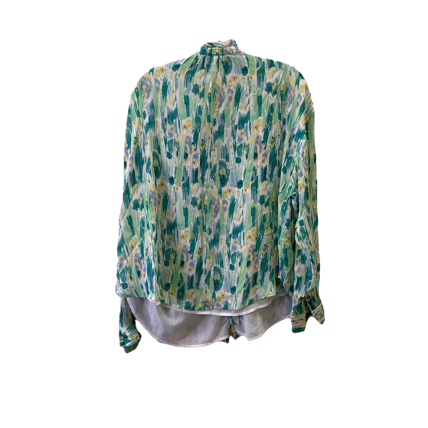 Green Top Long Sleeve By Pilcro, Size: 2x