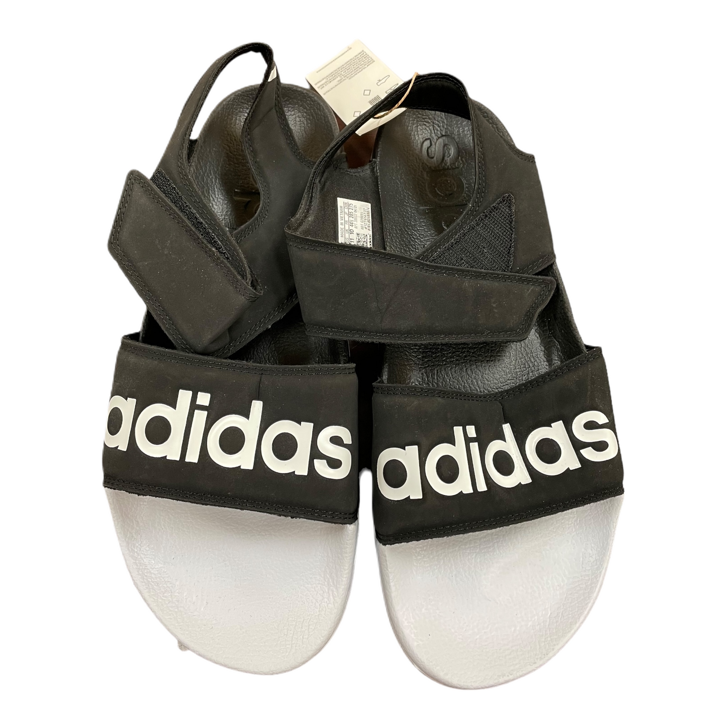 Black & White Sandals Sport By Adidas, Size: 11