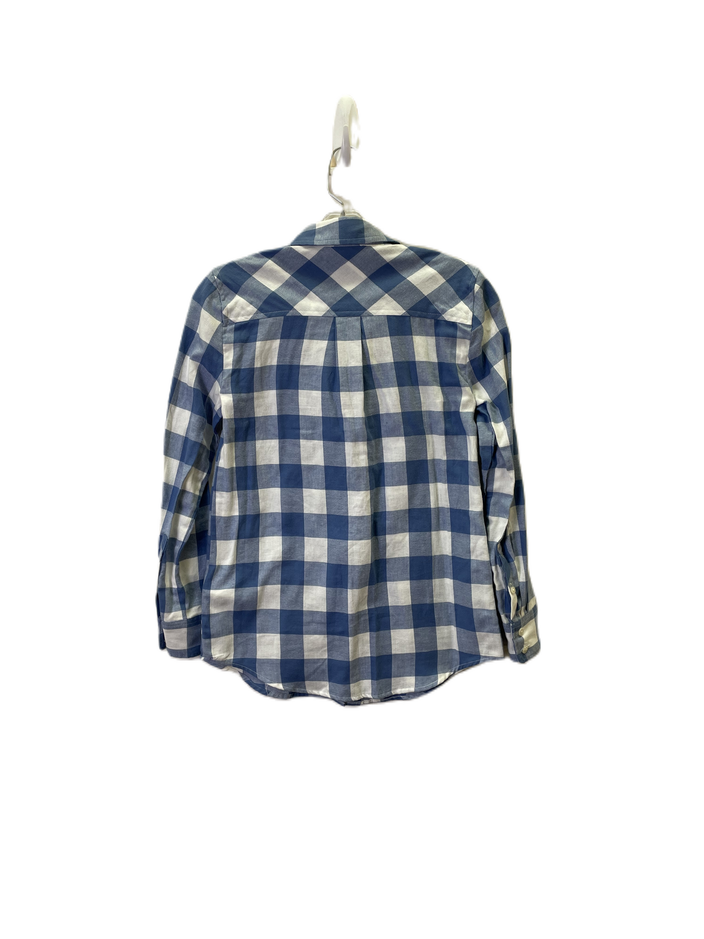 Top Long Sleeve By J. Crew In Blue & White, Size: Xxsp