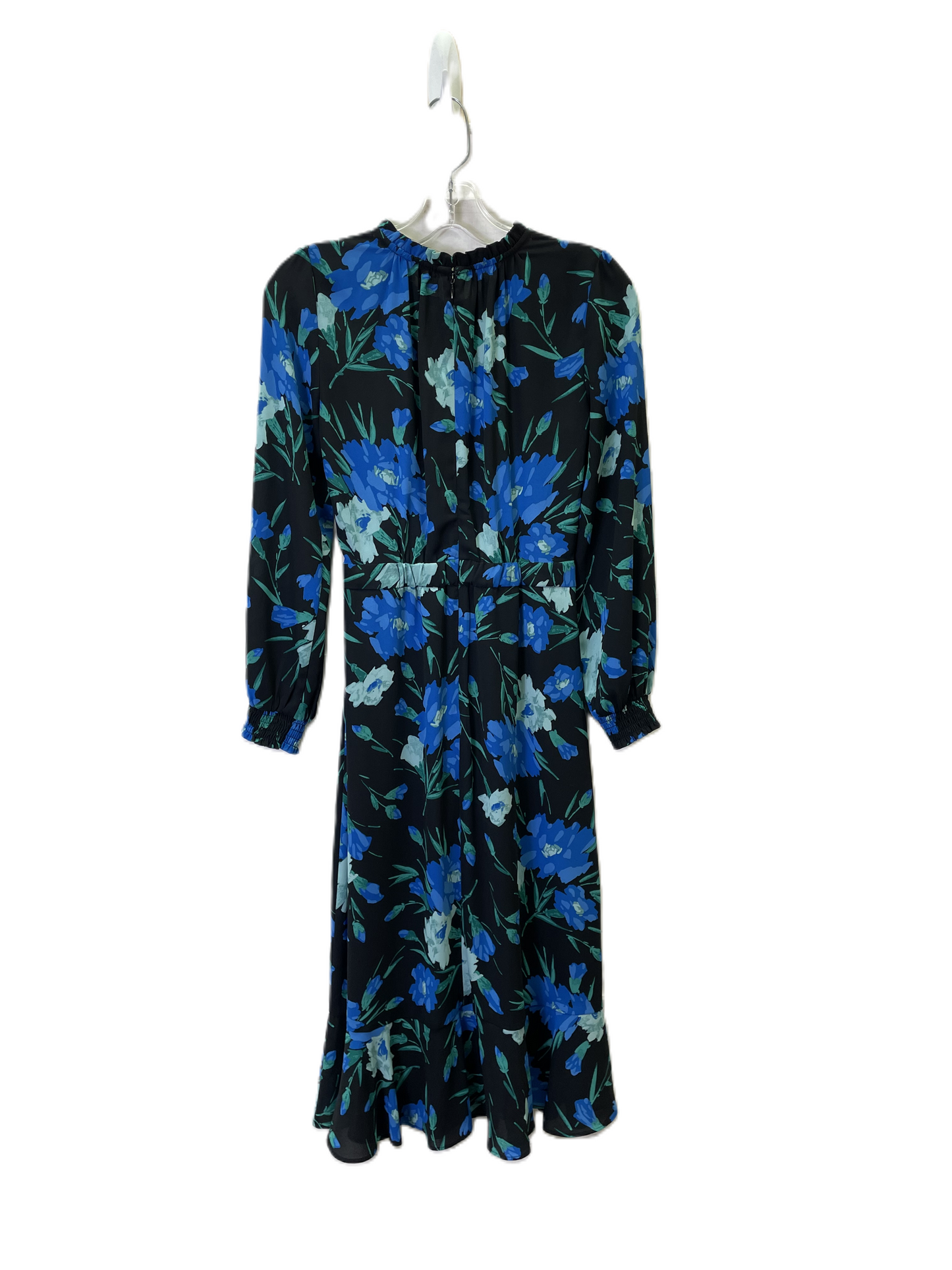 Dress Casual Midi By J. Crew In Black & Blue, Size: Xs