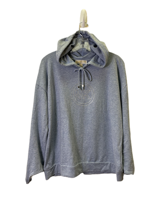 Sweatshirt Hoodie By Michael By Michael Kors In Blue, Size: M