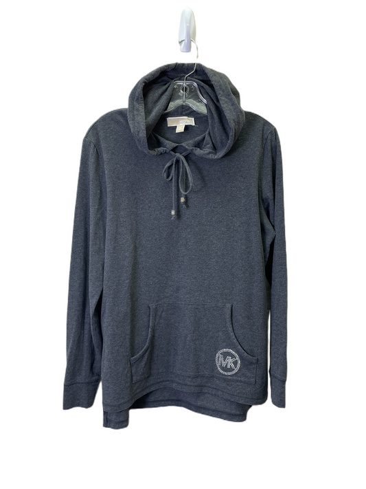 Sweatshirt Hoodie By Michael By Michael Kors In Grey, Size: M