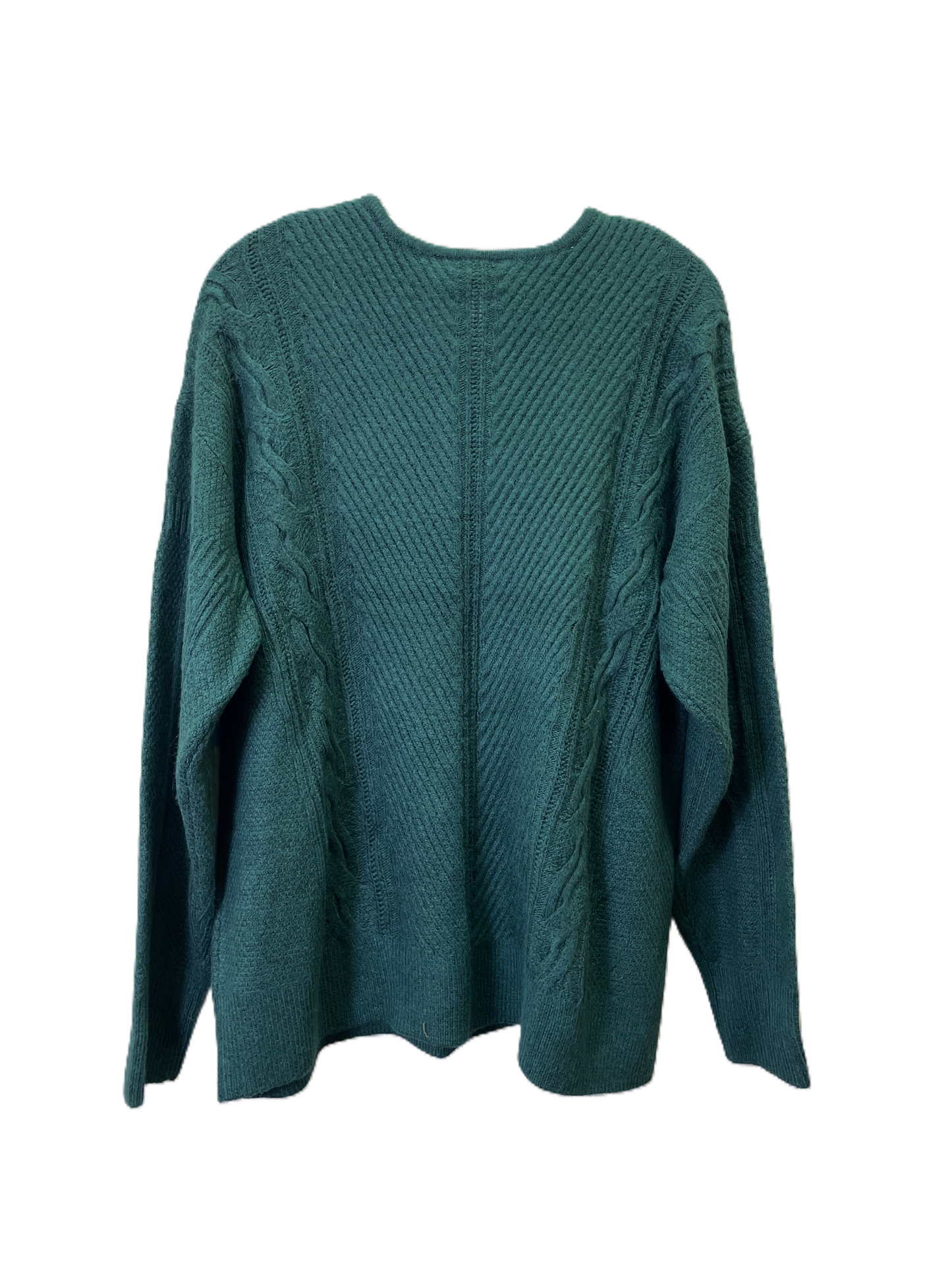 Sweater By Lane Bryant In Green, Size: 1x