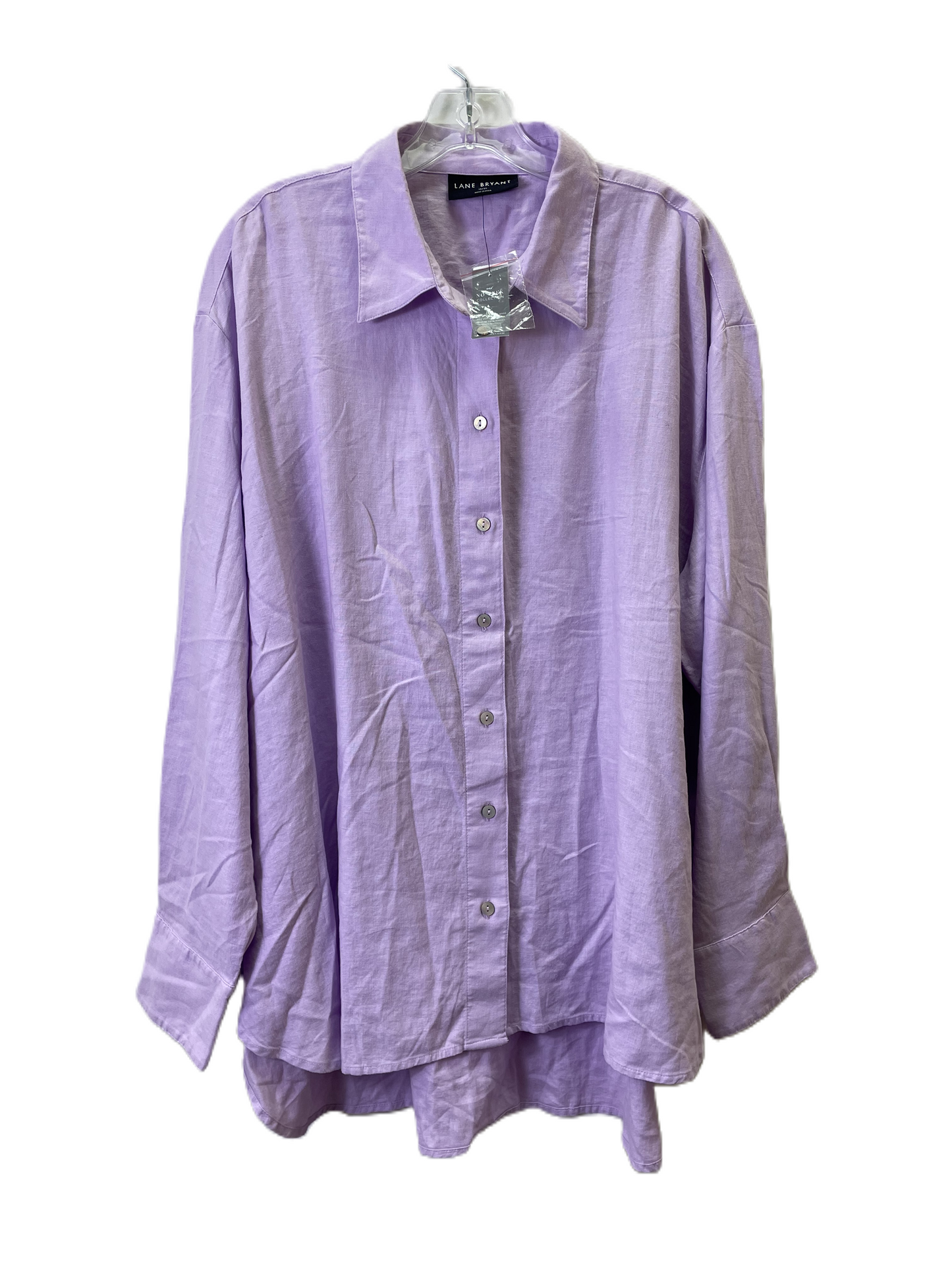 Top Long Sleeve By Lane Bryant In Purple, Size: 1x