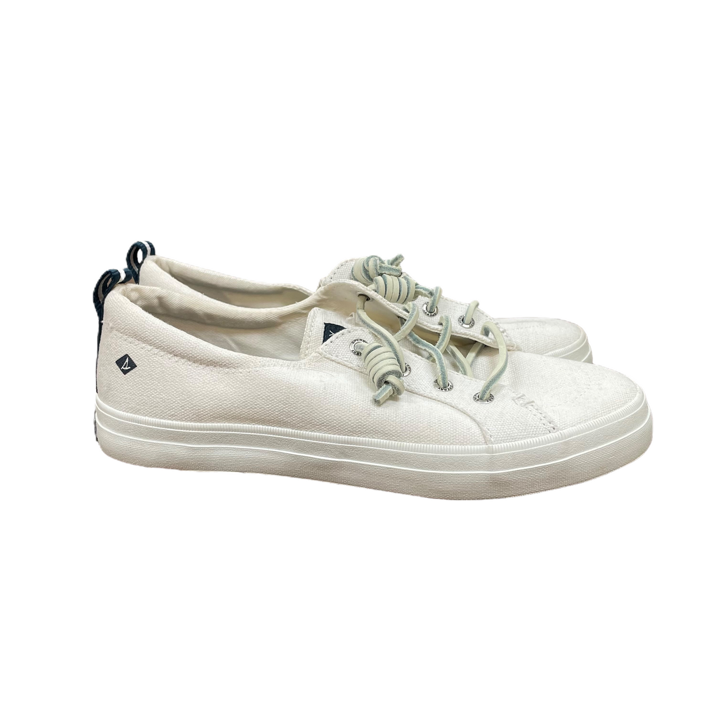 White Shoes Flats Boat By Sperry, Size: 7.5