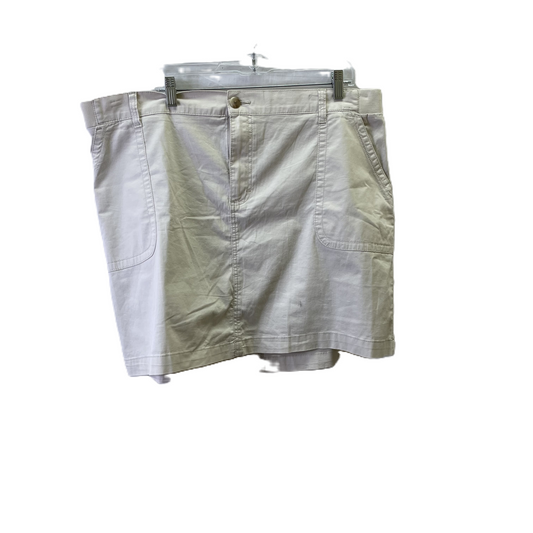 Taupe Skort By Lee, Size: 22