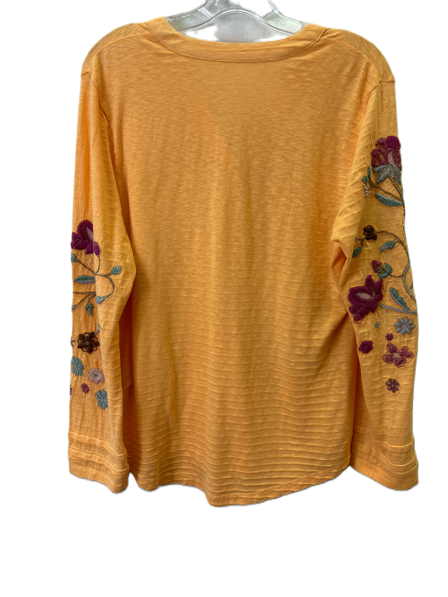 Top Long Sleeve By Soft Surroundings In Orange, Size: M