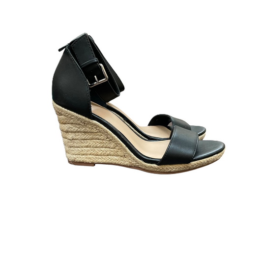 Black Shoes Heels Wedge By A New Day, Size: 8