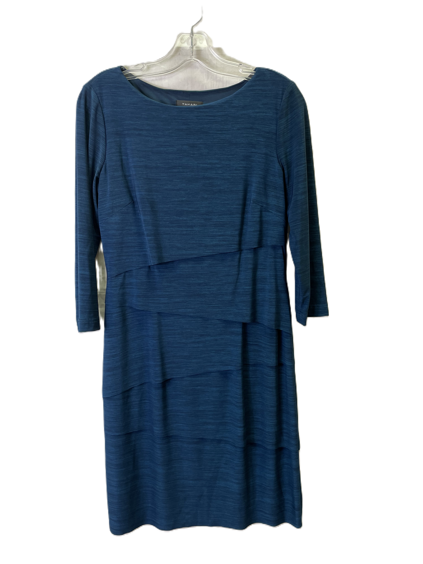 Dress Party Midi By Tahari By Arthur Levine In Teal, Size: S