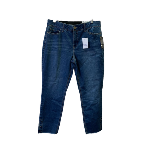 Blue Jeans Cropped By Croft And Barrow, Size: 18