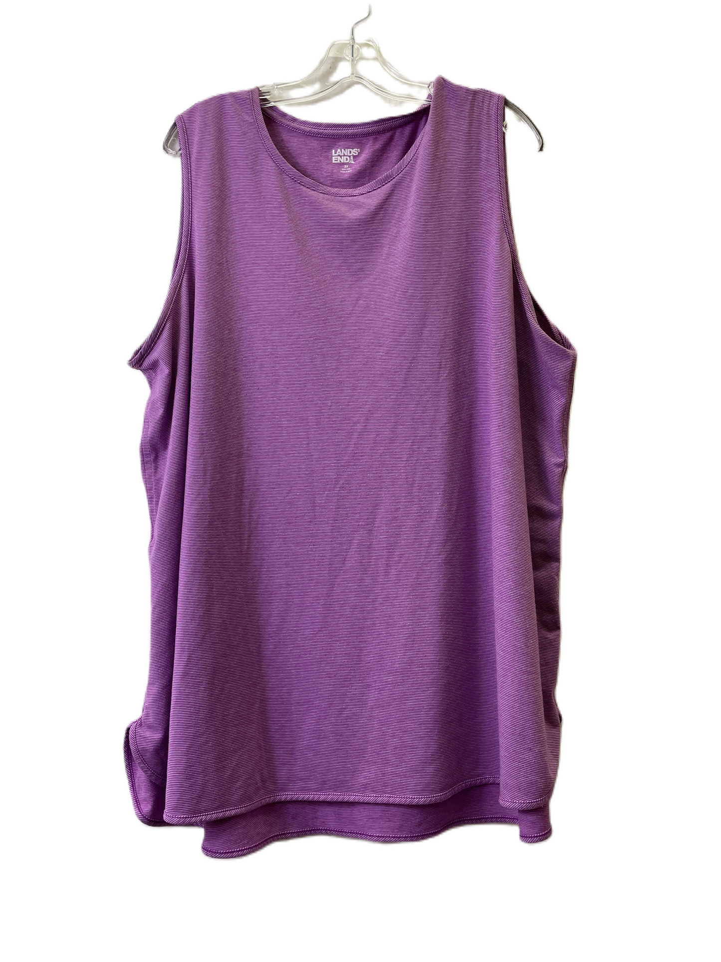 Purple Top Short Sleeve By Lands End, Size: 3x