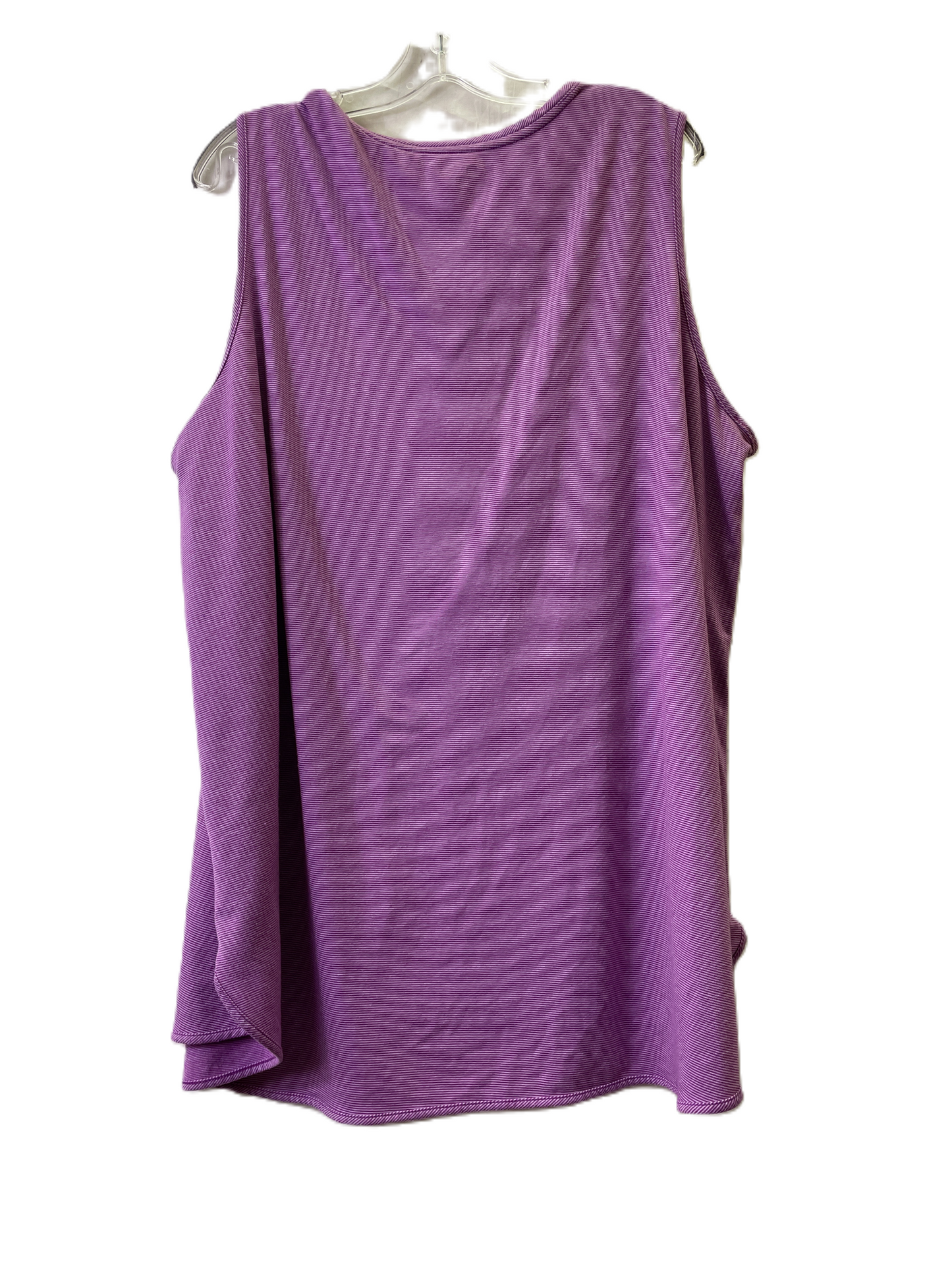 Purple Top Short Sleeve By Lands End, Size: 3x