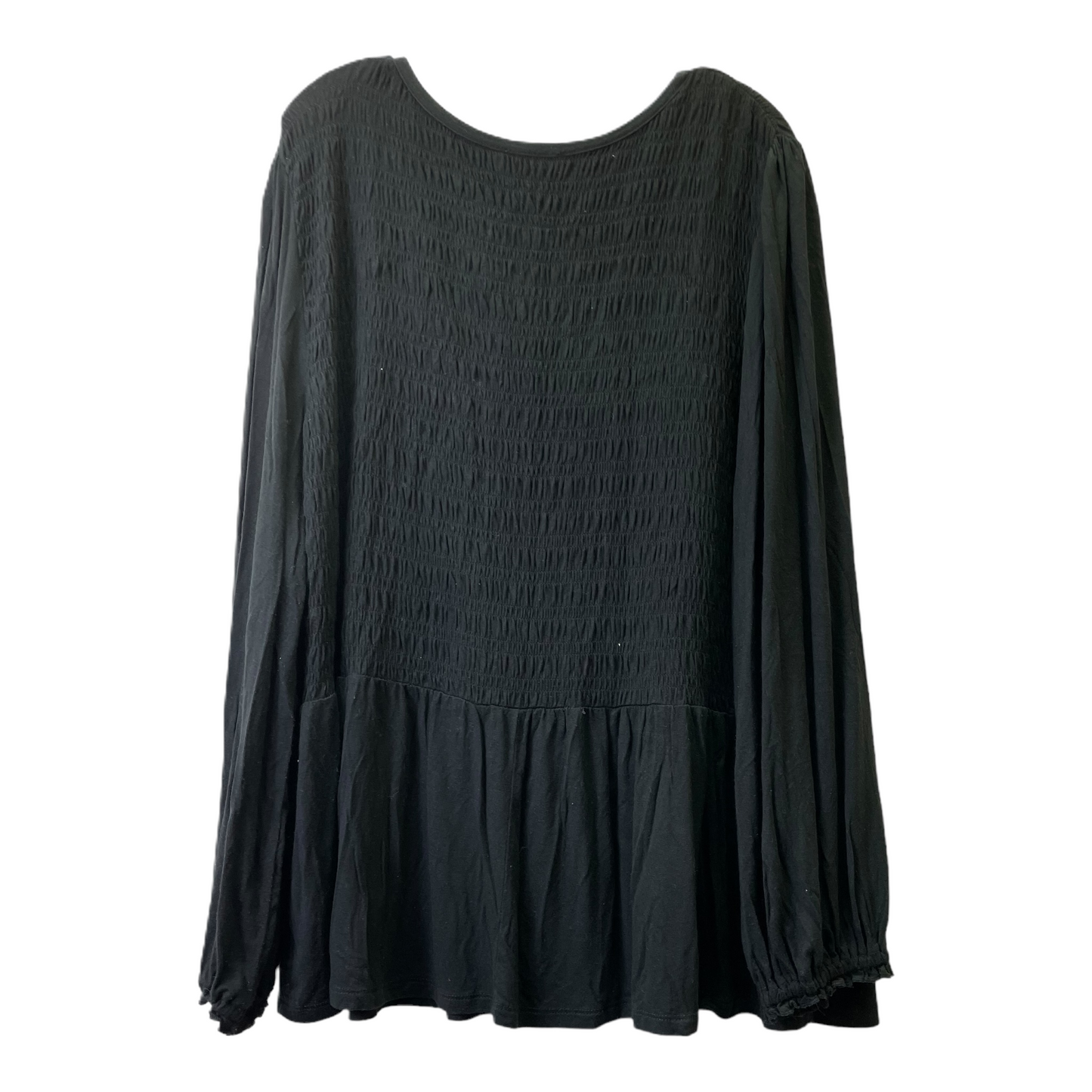 Black Top Long Sleeve By Lane Bryant, Size: 26