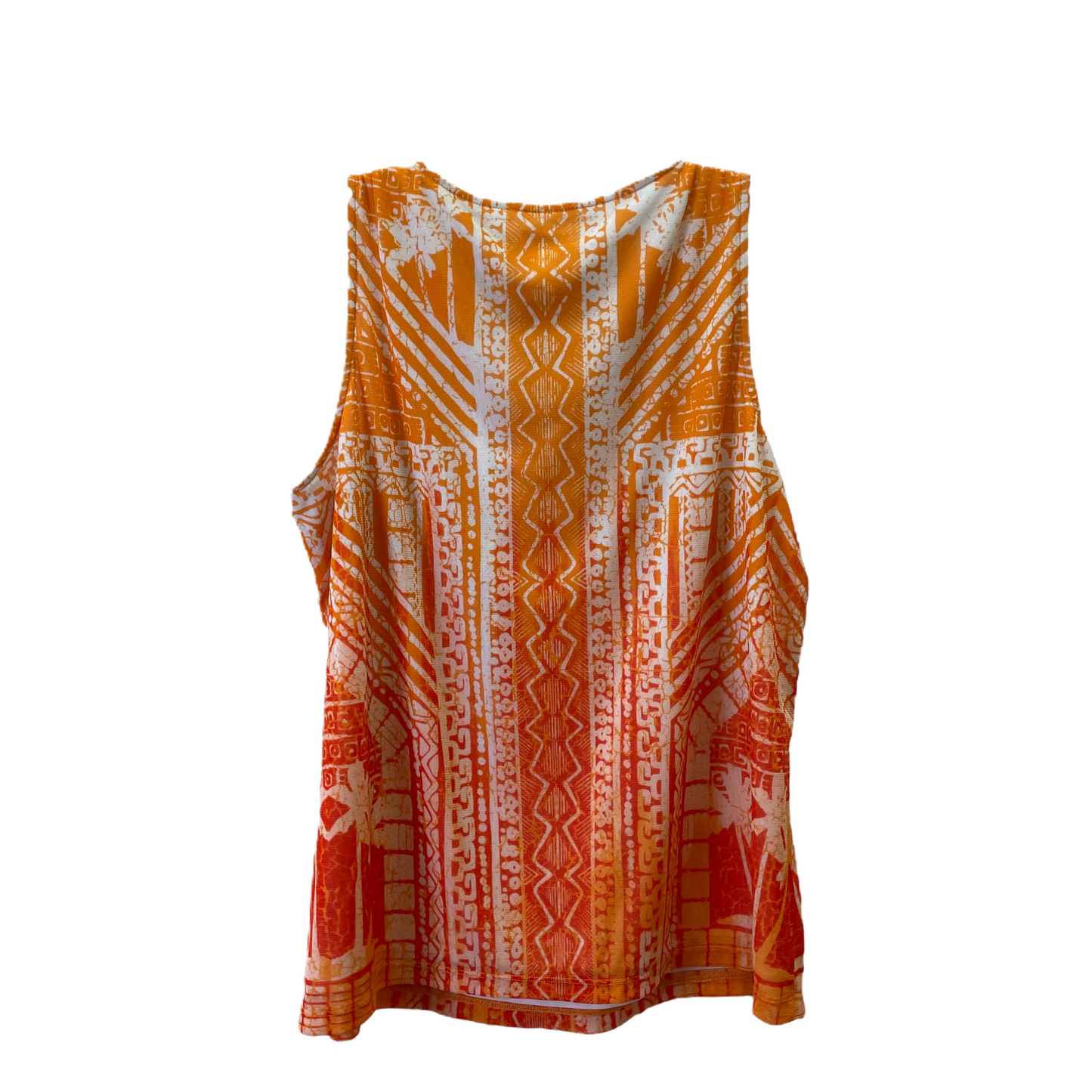 Orange Top Sleeveless By Chicos, Size: 2