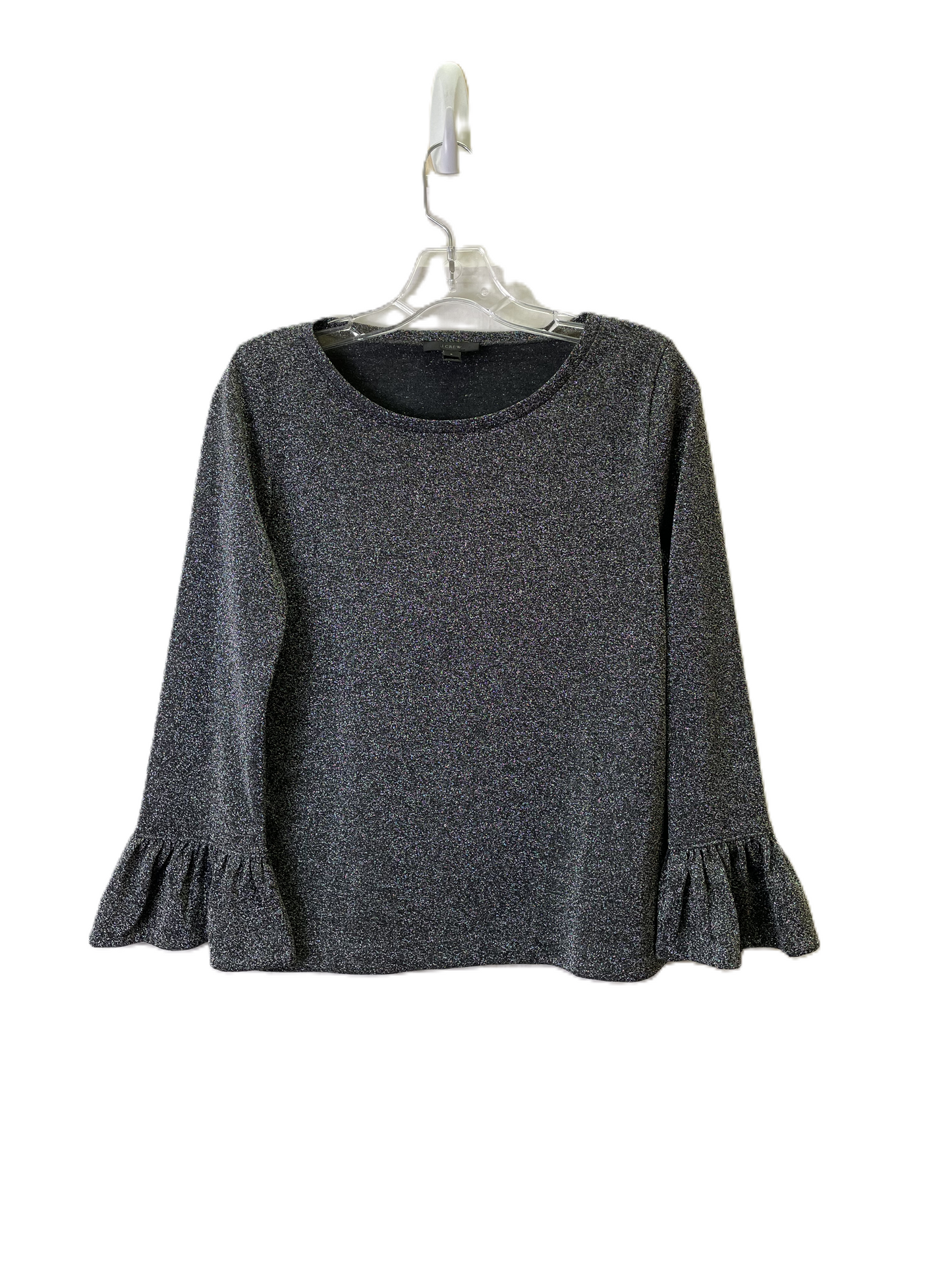 Top Long Sleeve Basic By J. Crew In Silver, Size: S