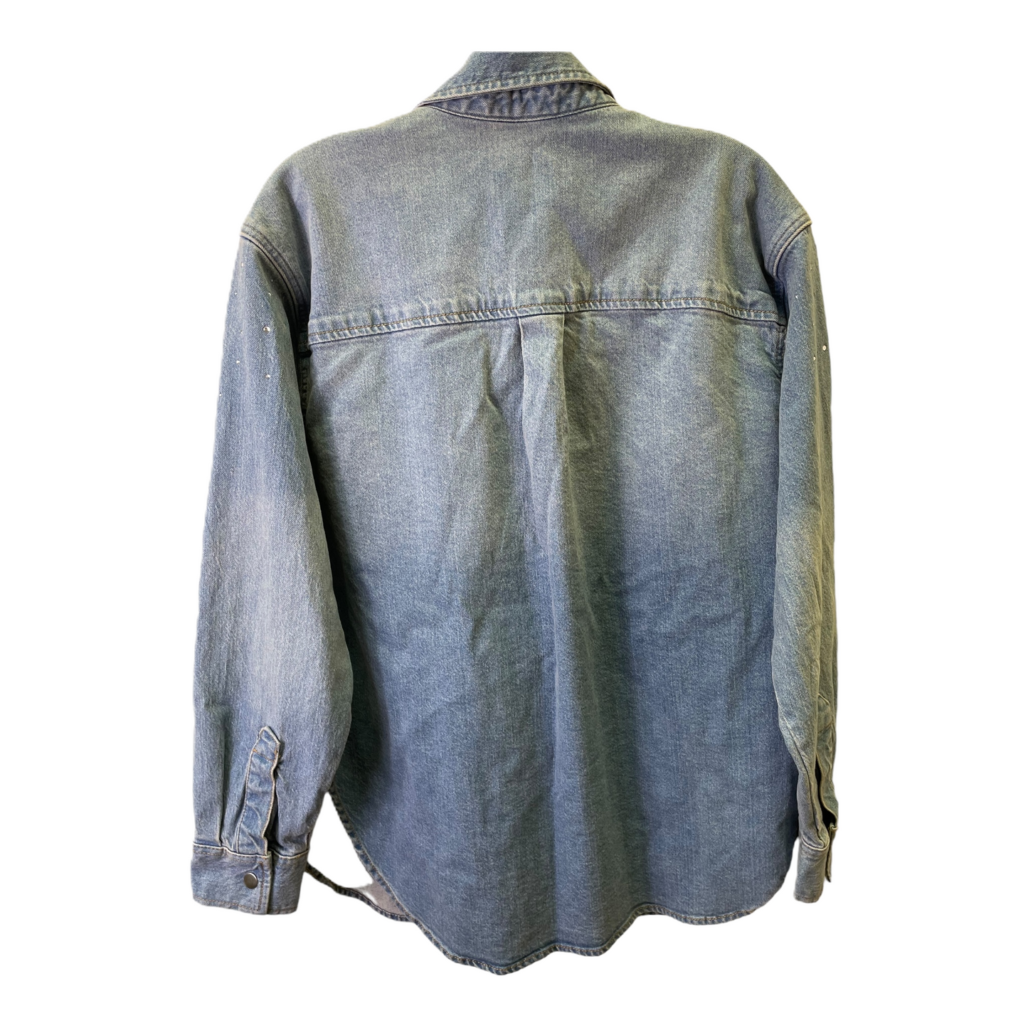 Blue Jacket Shirt By Universal Thread, Size: M