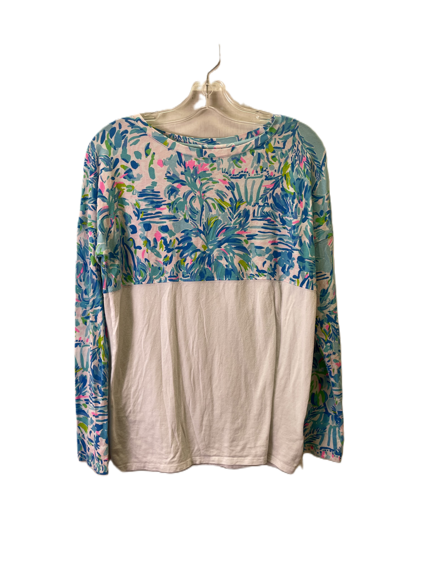 Top Long Sleeve Designer By Lilly Pulitzer In Blue, Size: Xs