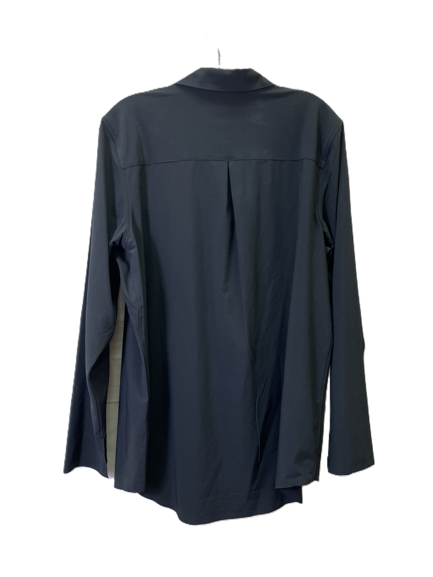 Athletic Top Long Sleeve Collar By Athleta In Black, Size: L