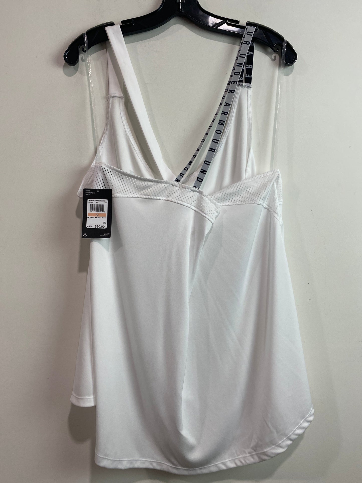 White Athletic Tank Top Under Armour, Size 2x