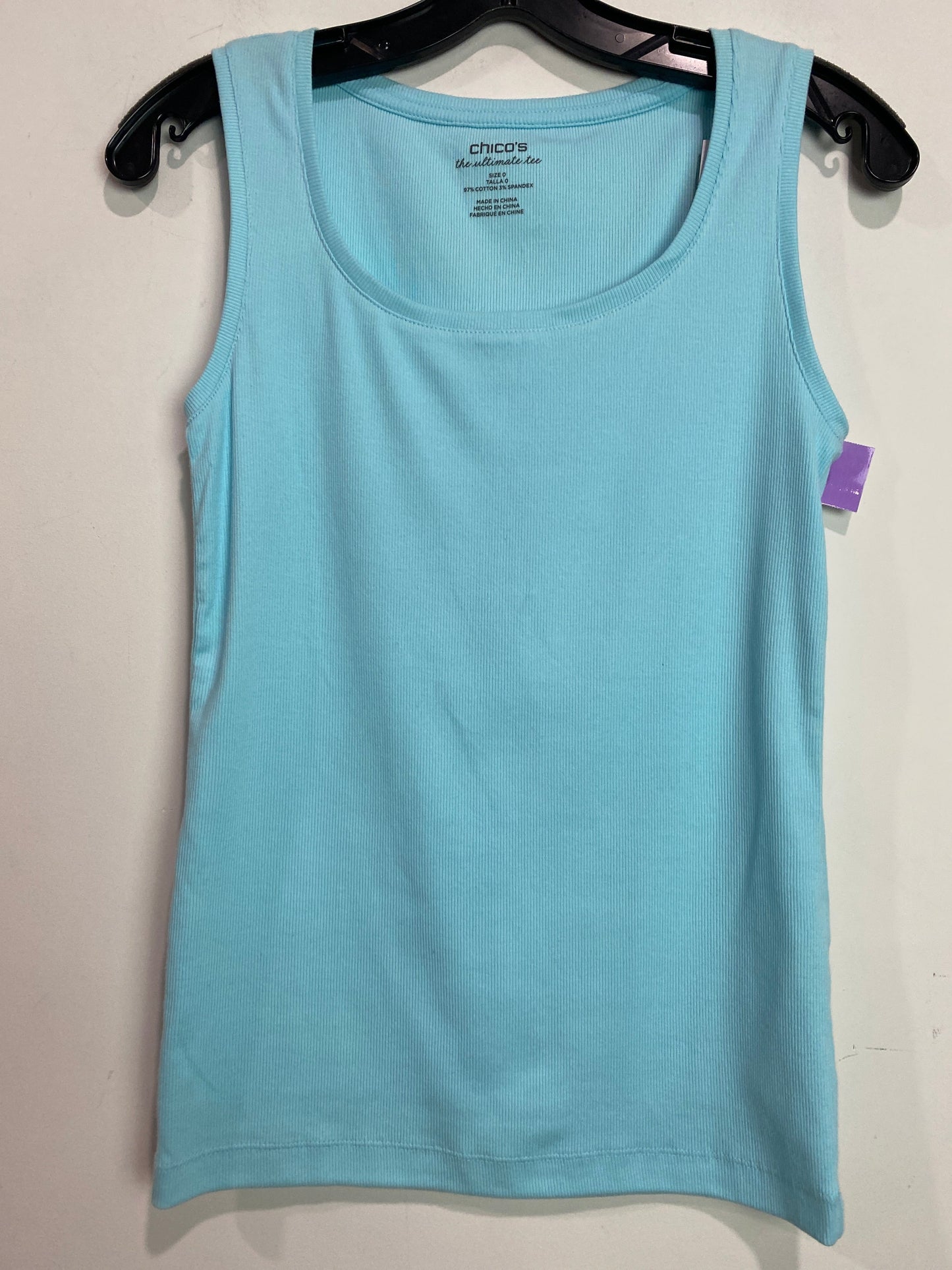 Blue Tank Top Chicos, Size S