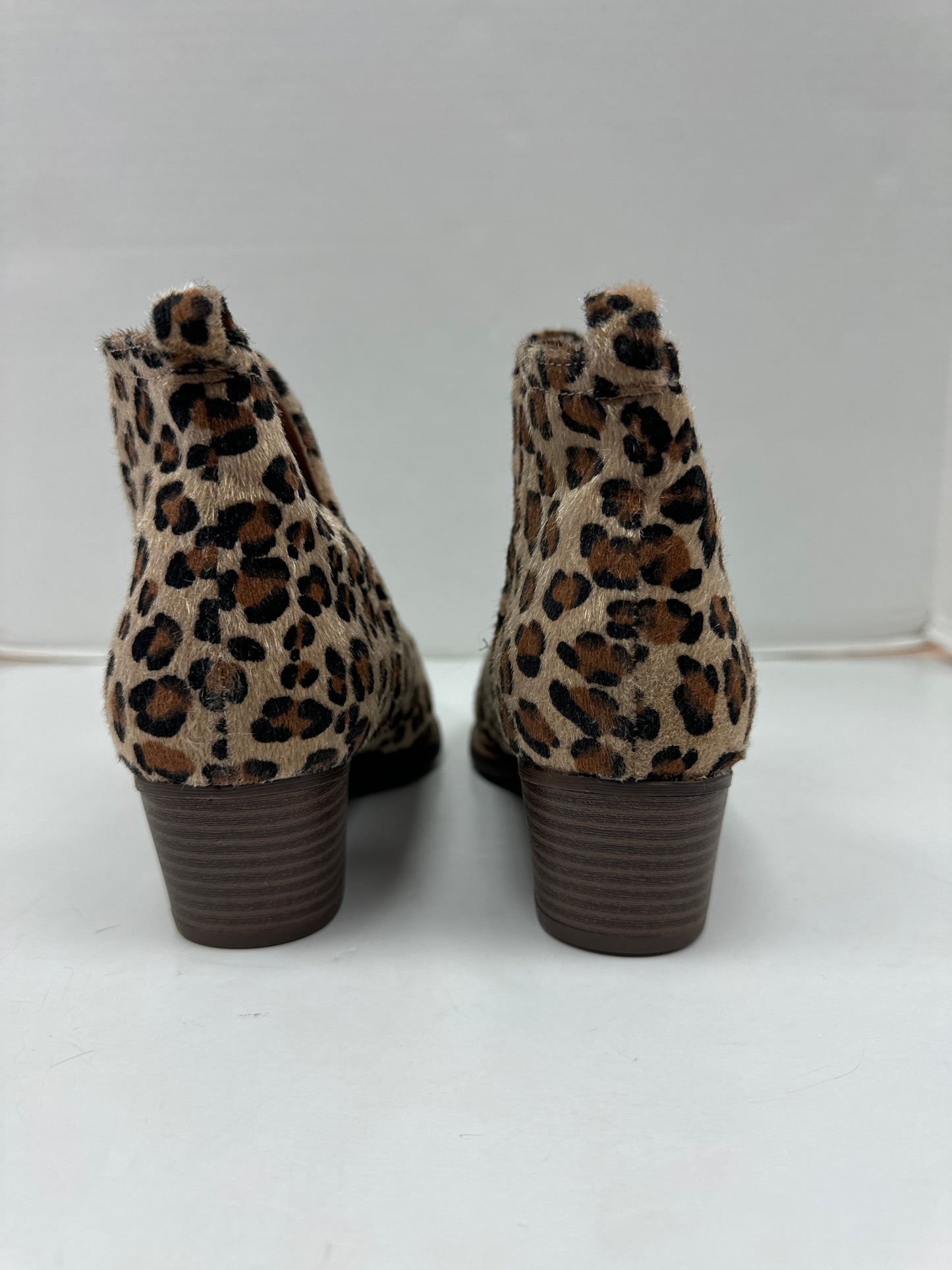 Animal Print Boots Ankle Heels Cl By Chinese Laundry, Size 5.5