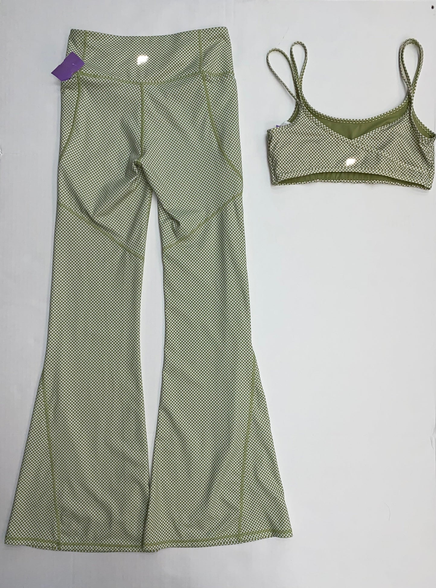 Green Athletic Pants 2pc Fabletics, Size S