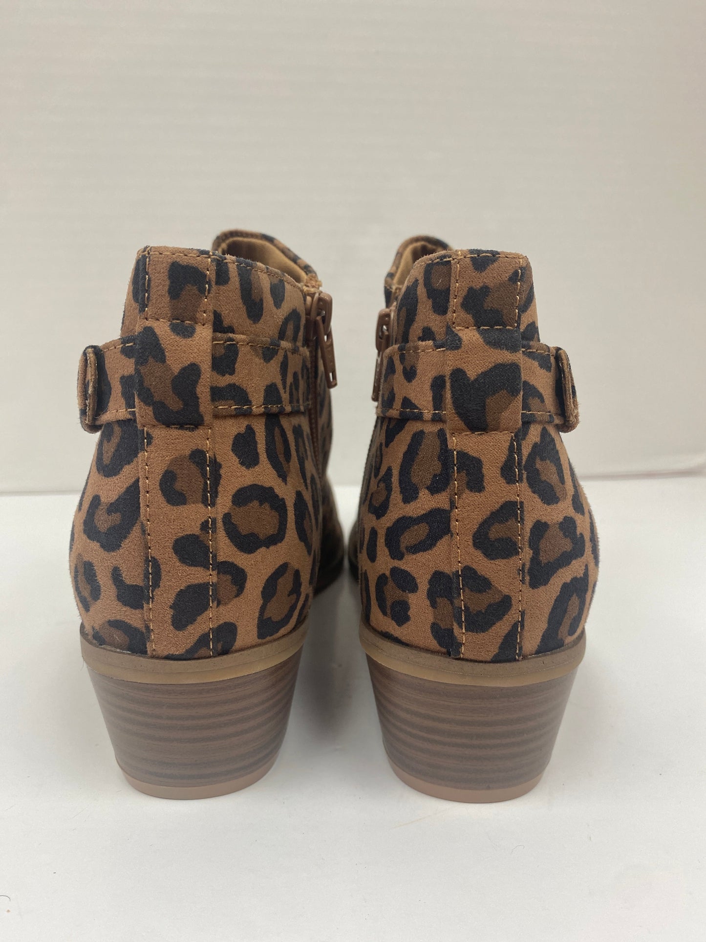 Animal Print Boots Ankle Heels Old Navy, Size 8