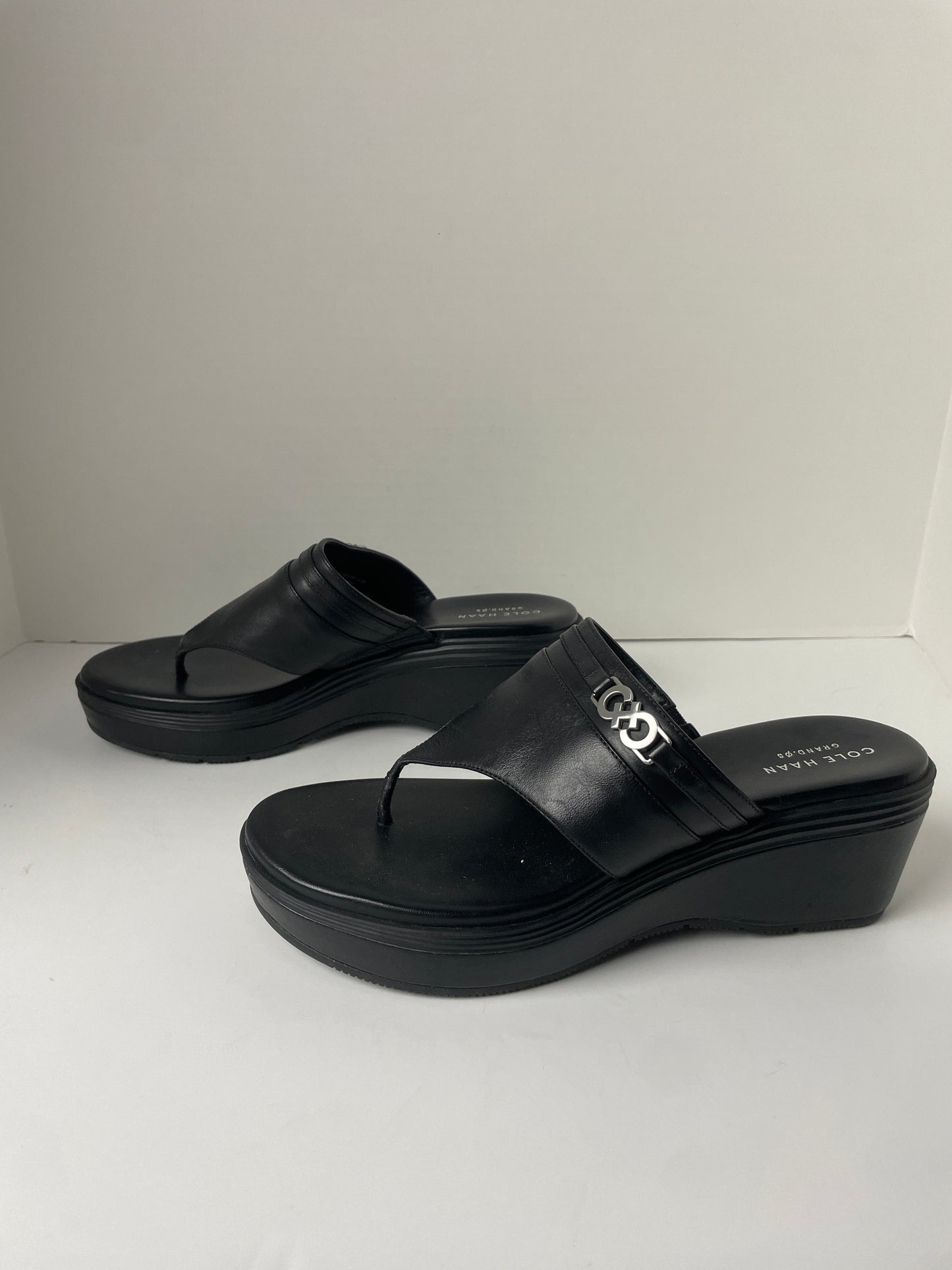 Black Sandals Heels Block Cole-haan, Size 8.5