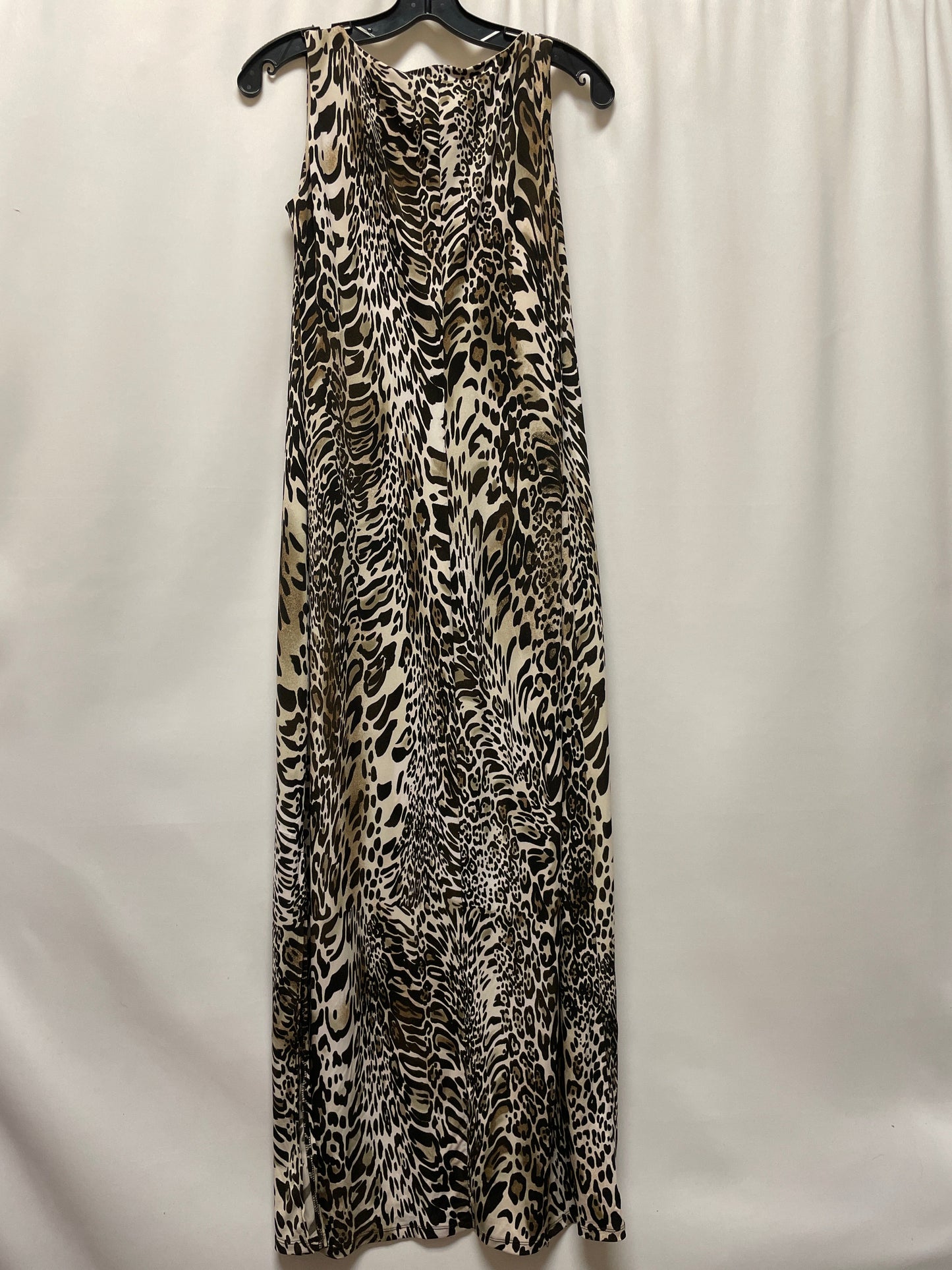 Animal Print Dress Casual Midi Chicos, Size S