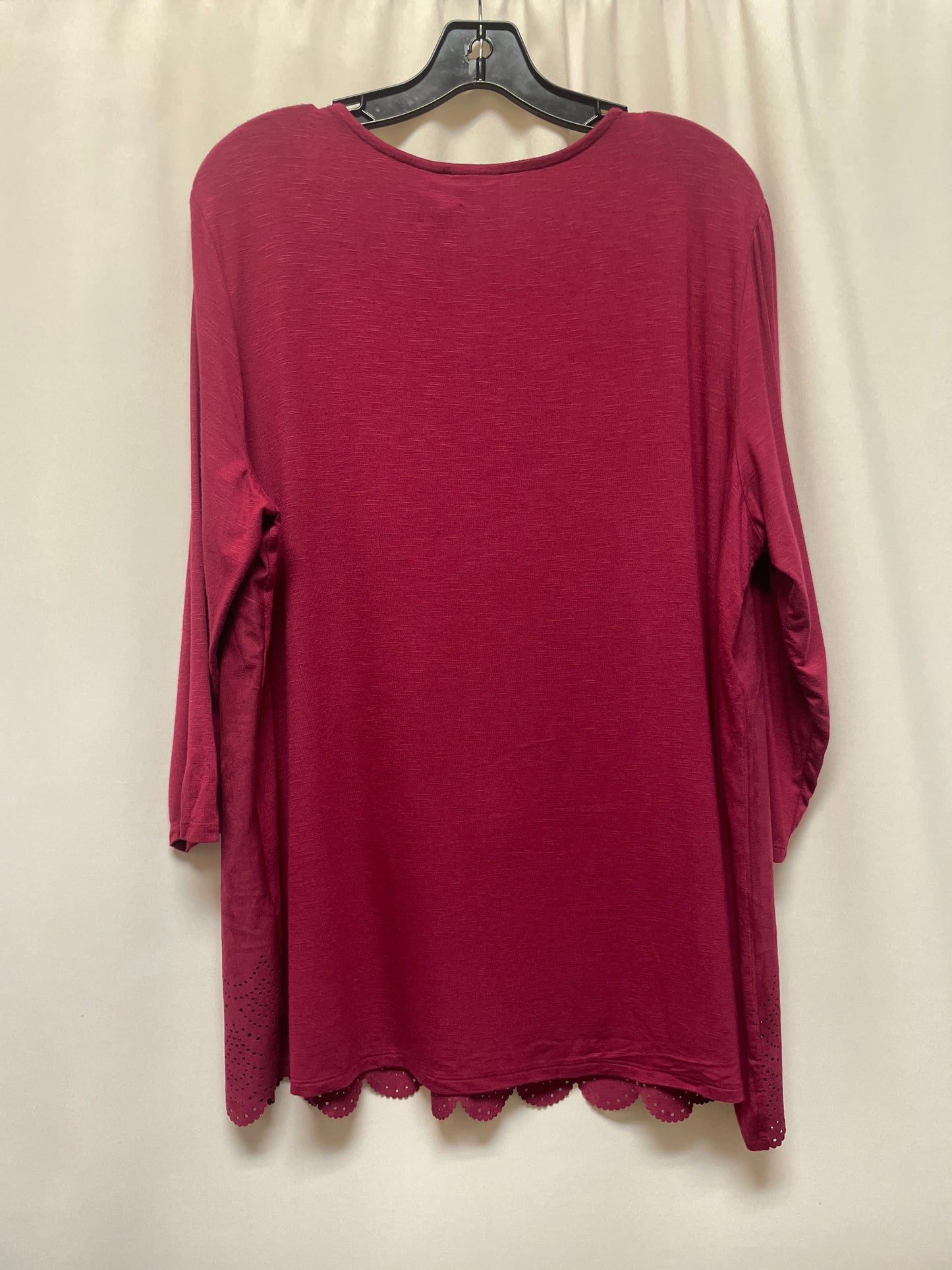 Mauve Top Long Sleeve Chicos, Size Xl