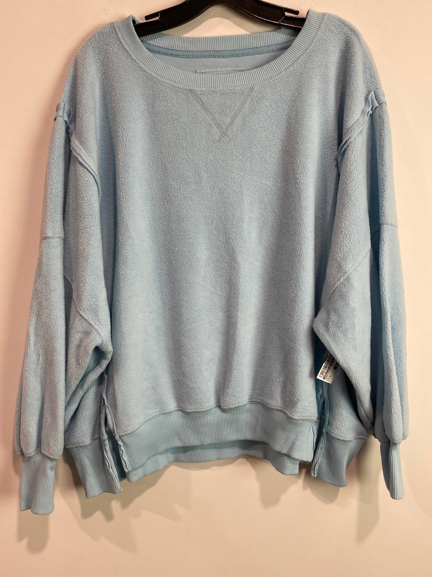 Sweatshirt Collar By American Eagle In Blue, Size: M