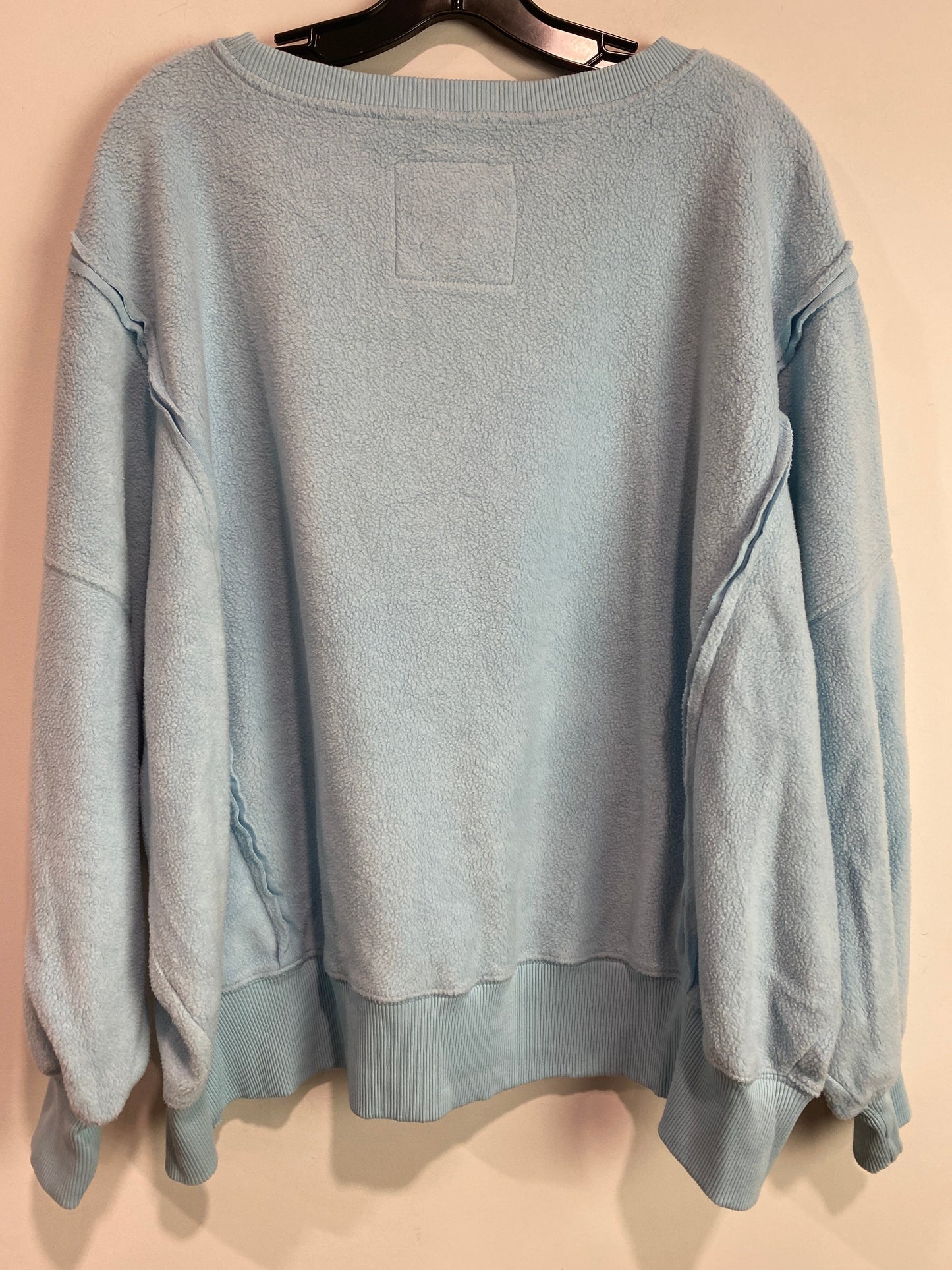 Sweatshirt Collar By American Eagle In Blue, Size: M