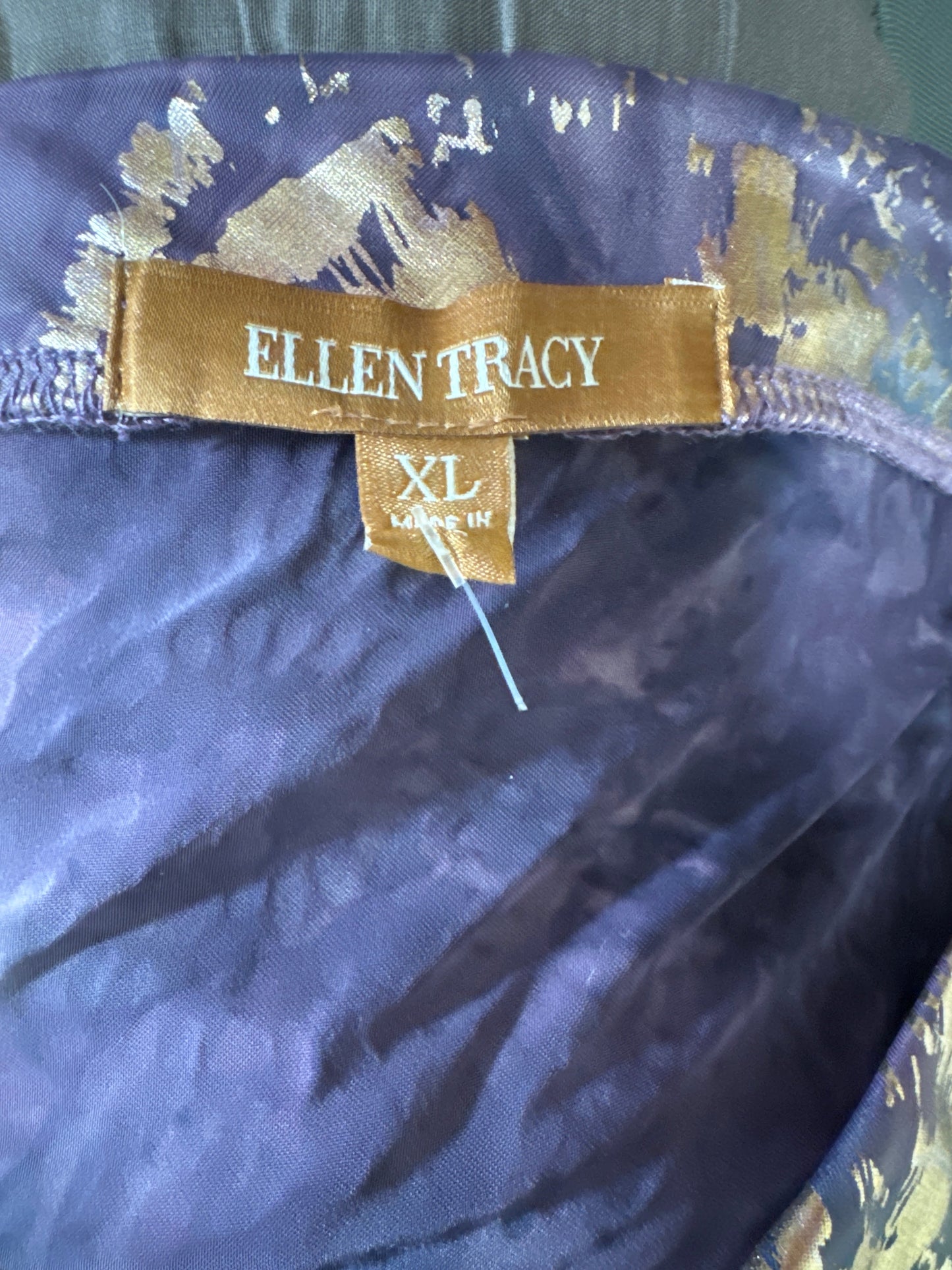 Skirt Midi By Ellen Tracy In Purple, Size: Xl