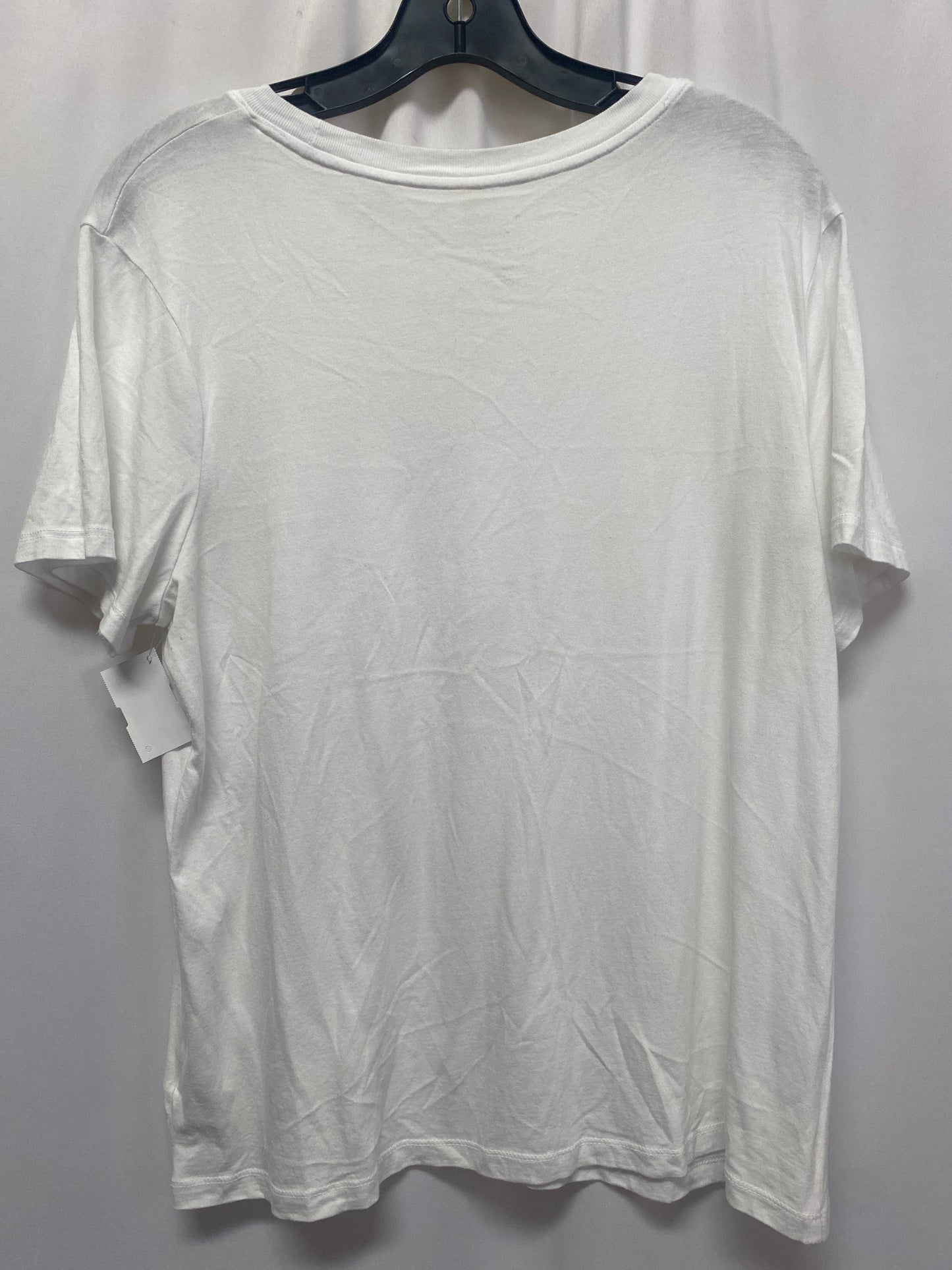 Top Short Sleeve By A New Day In White, Size: Xl