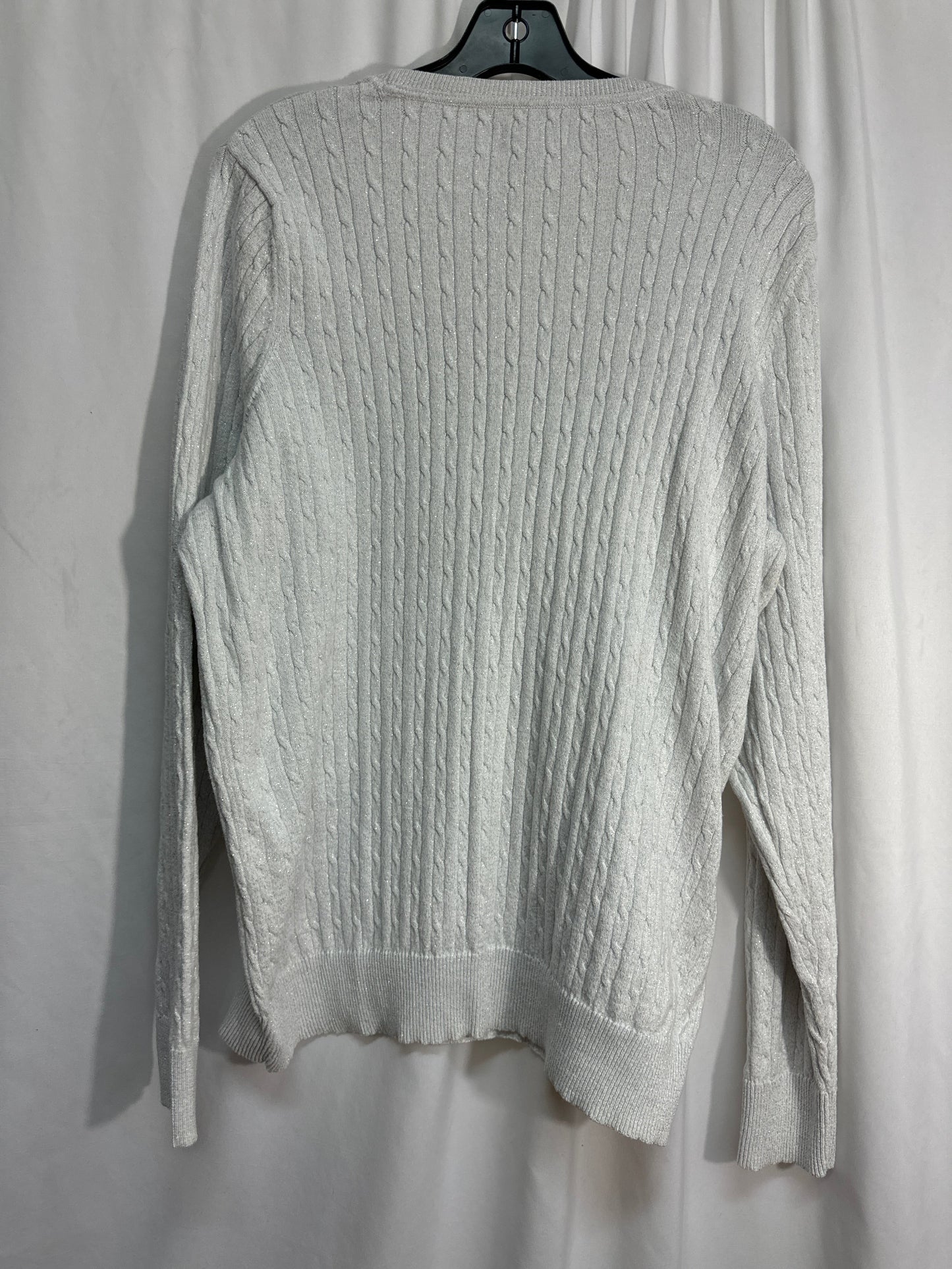 Sweater By Kim Rogers In Grey, Size: Xl