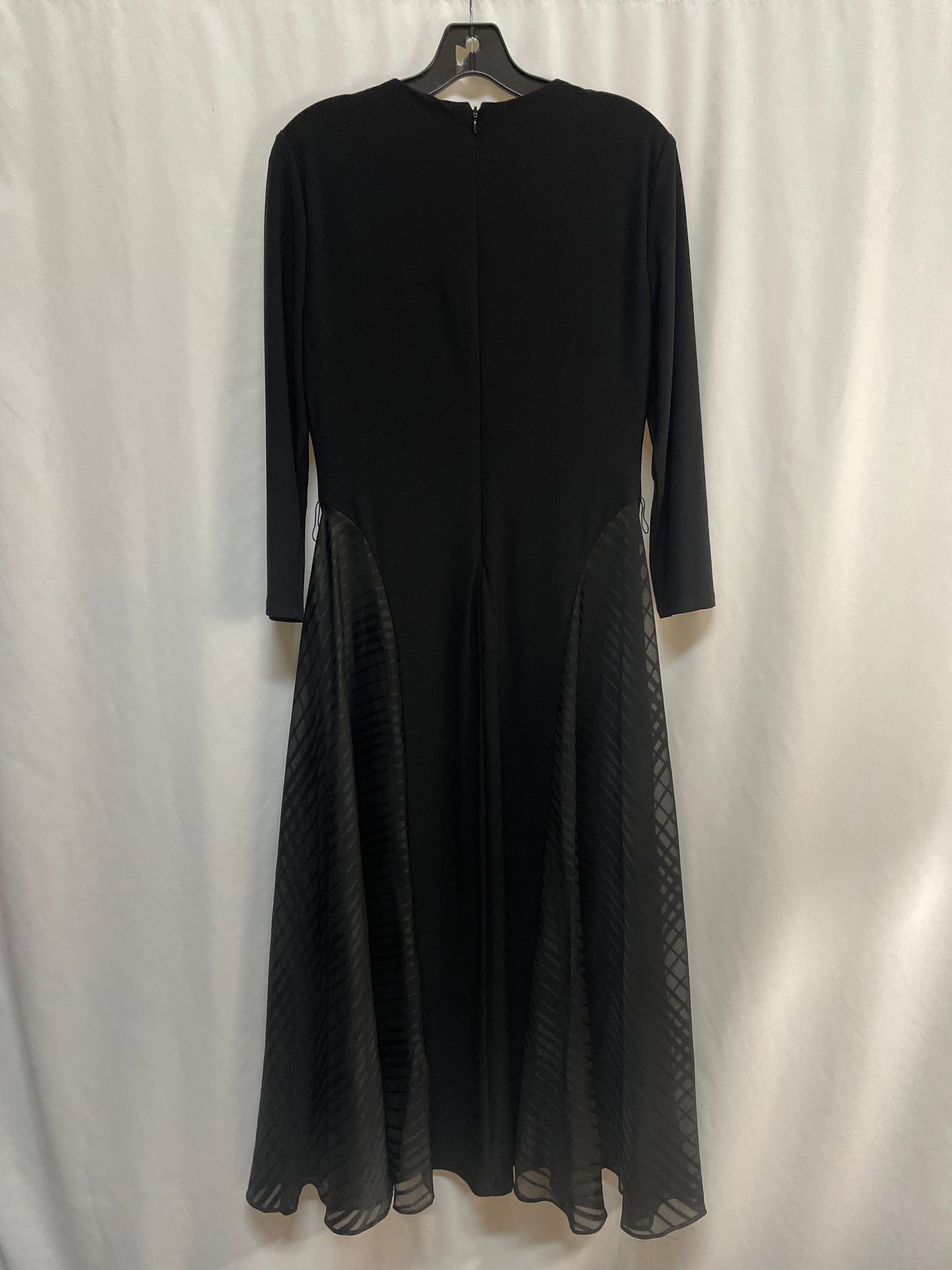 Dress Casual Midi By Ralph Lauren In Black, Size: M