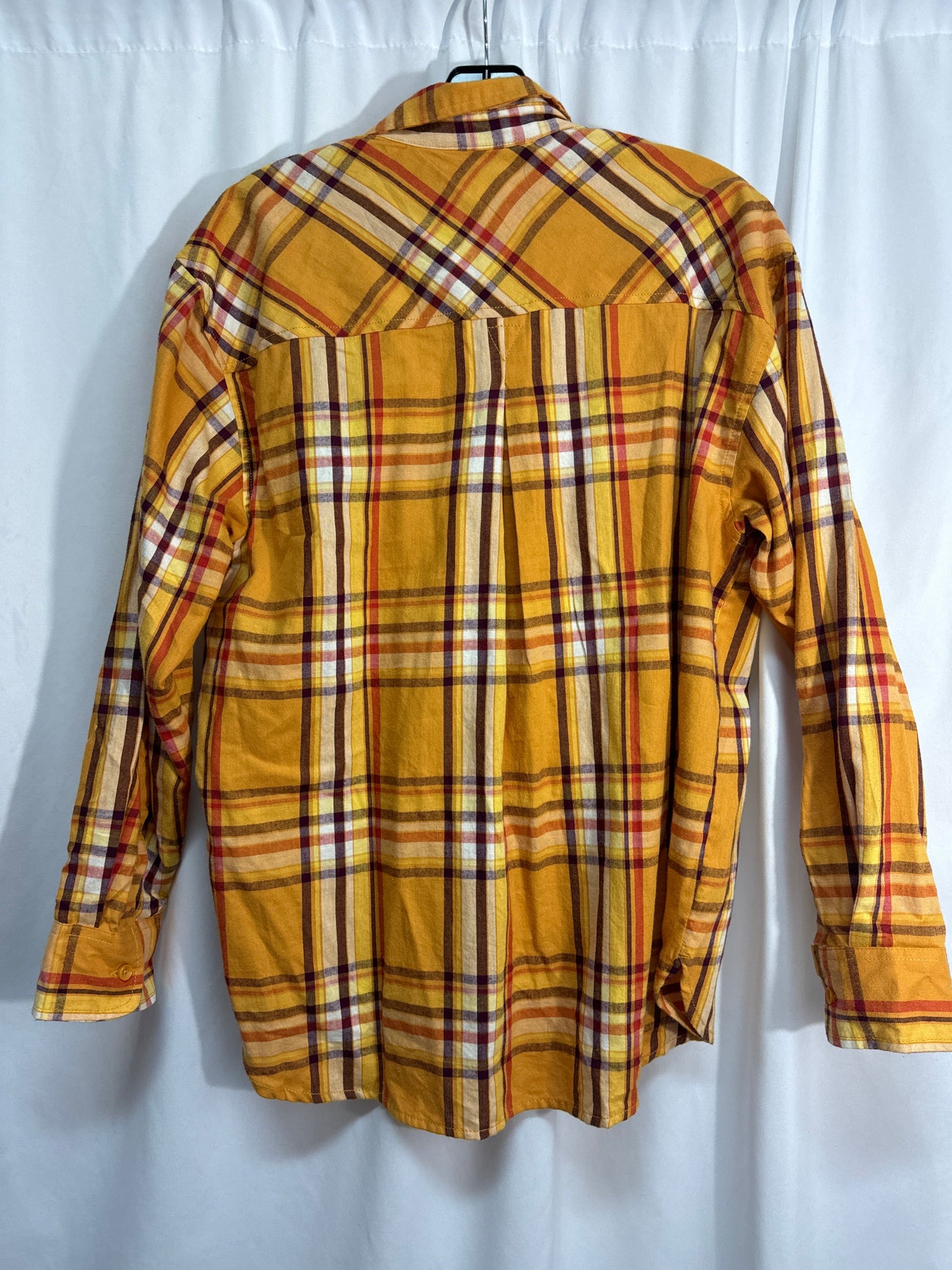 Top Long Sleeve By Time And Tru In Yellow, Size: L