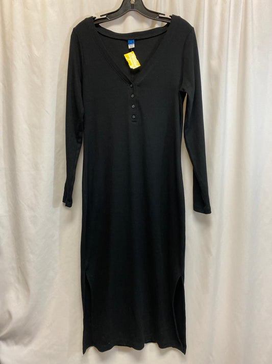 Dress Casual Maxi By Old Navy In Black, Size: L