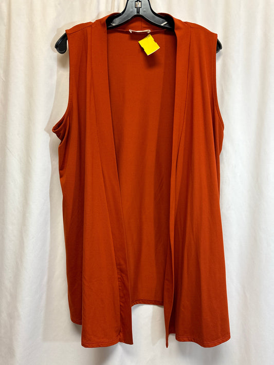 Cardigan By Zenana Outfitters In Orange, Size: 1x